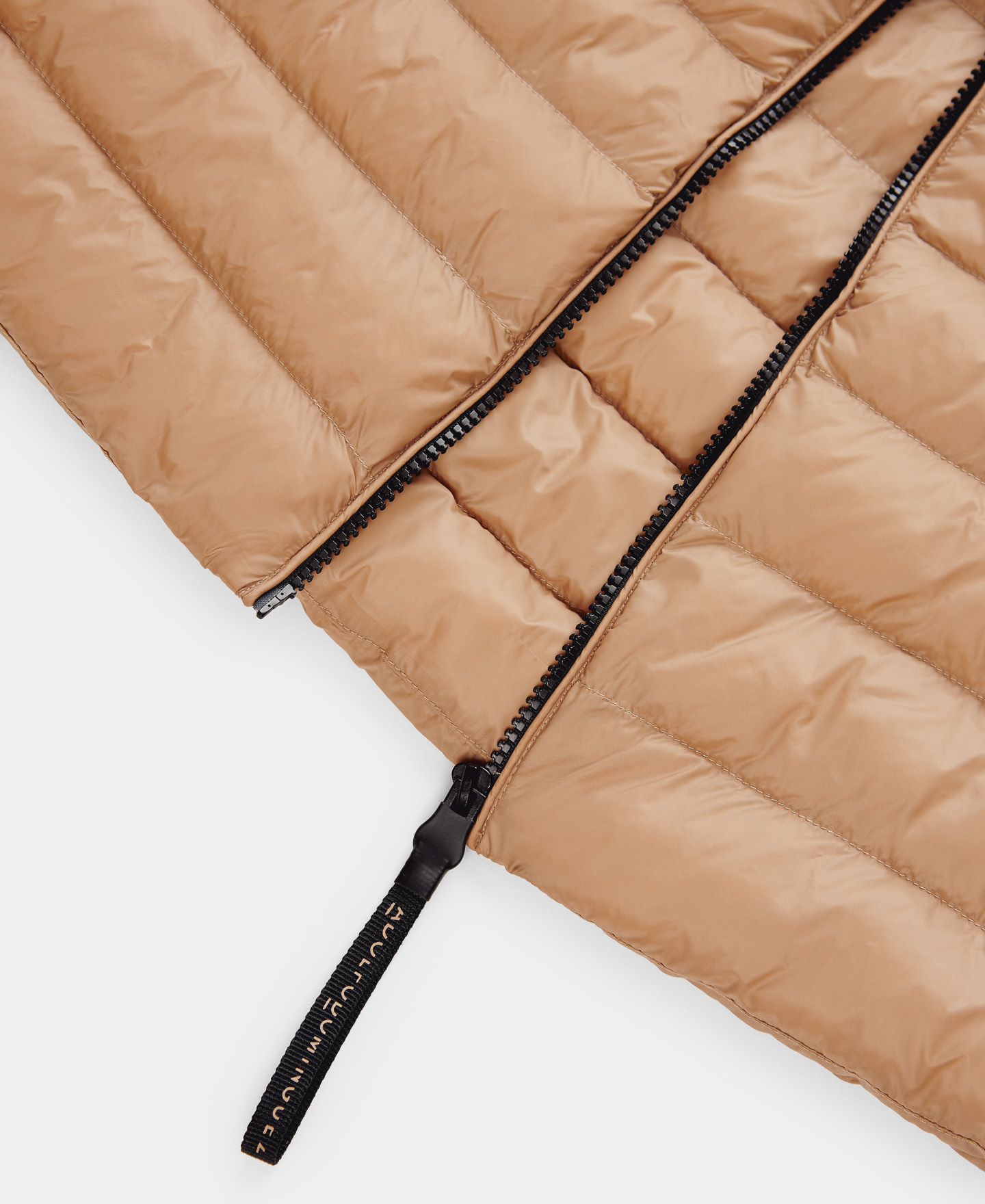 Camel padded jacket with hood image number 6