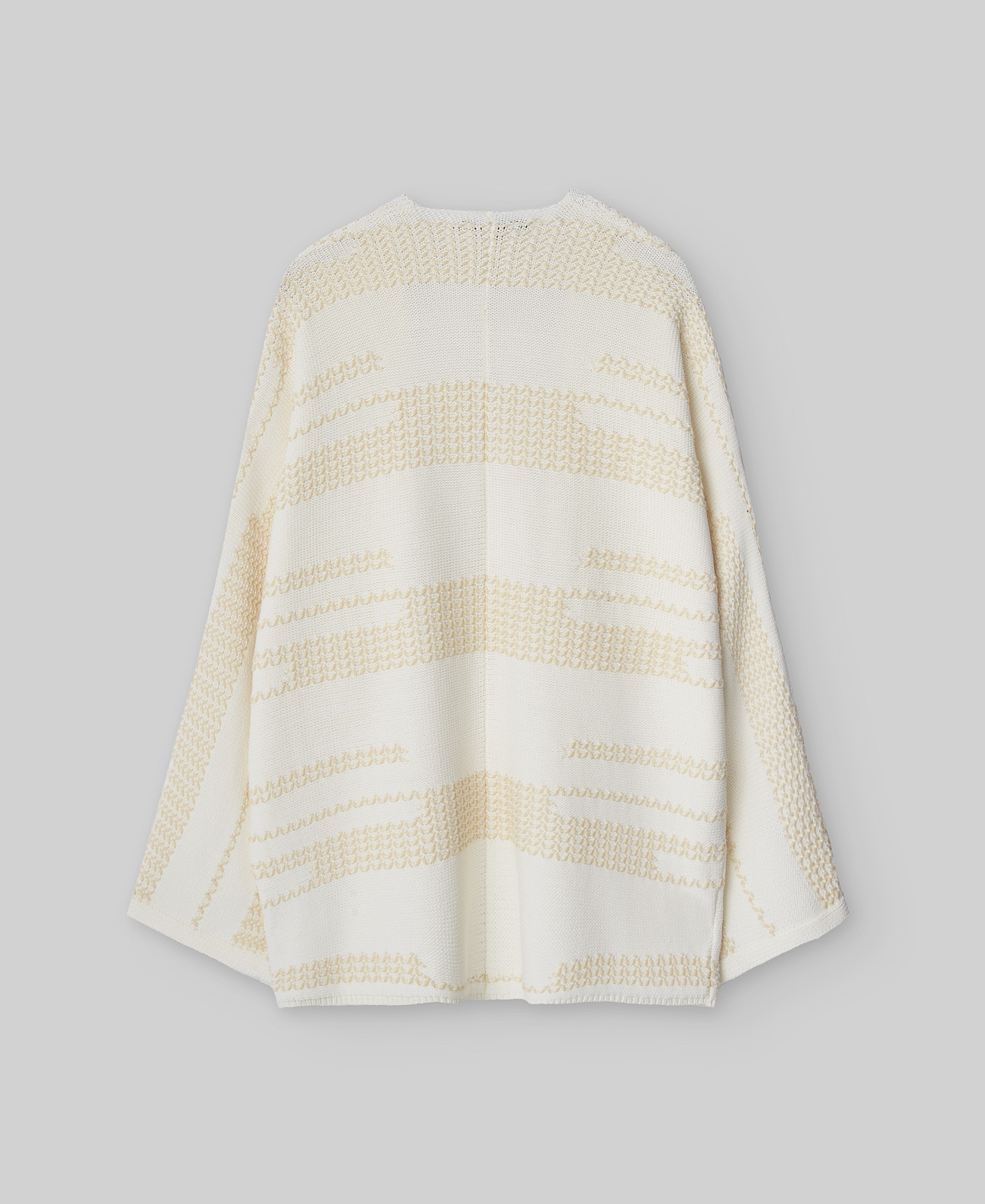 Chaqueta jacquard crudo mujer image number 5