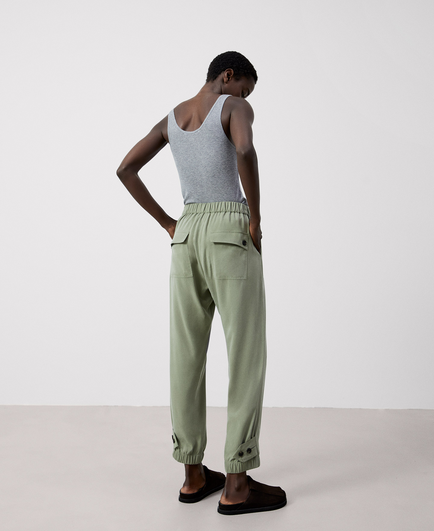 Responsible Lyocell jogger trousers image number 2