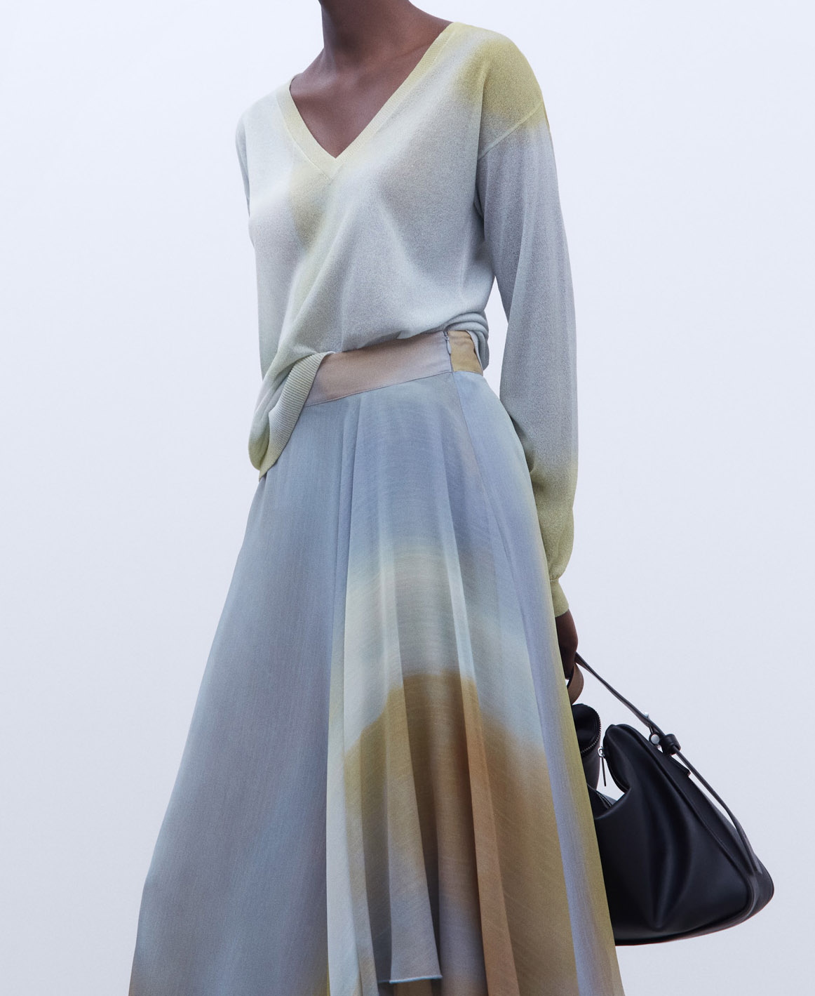 Nylon and viscose printed sweater image number 0