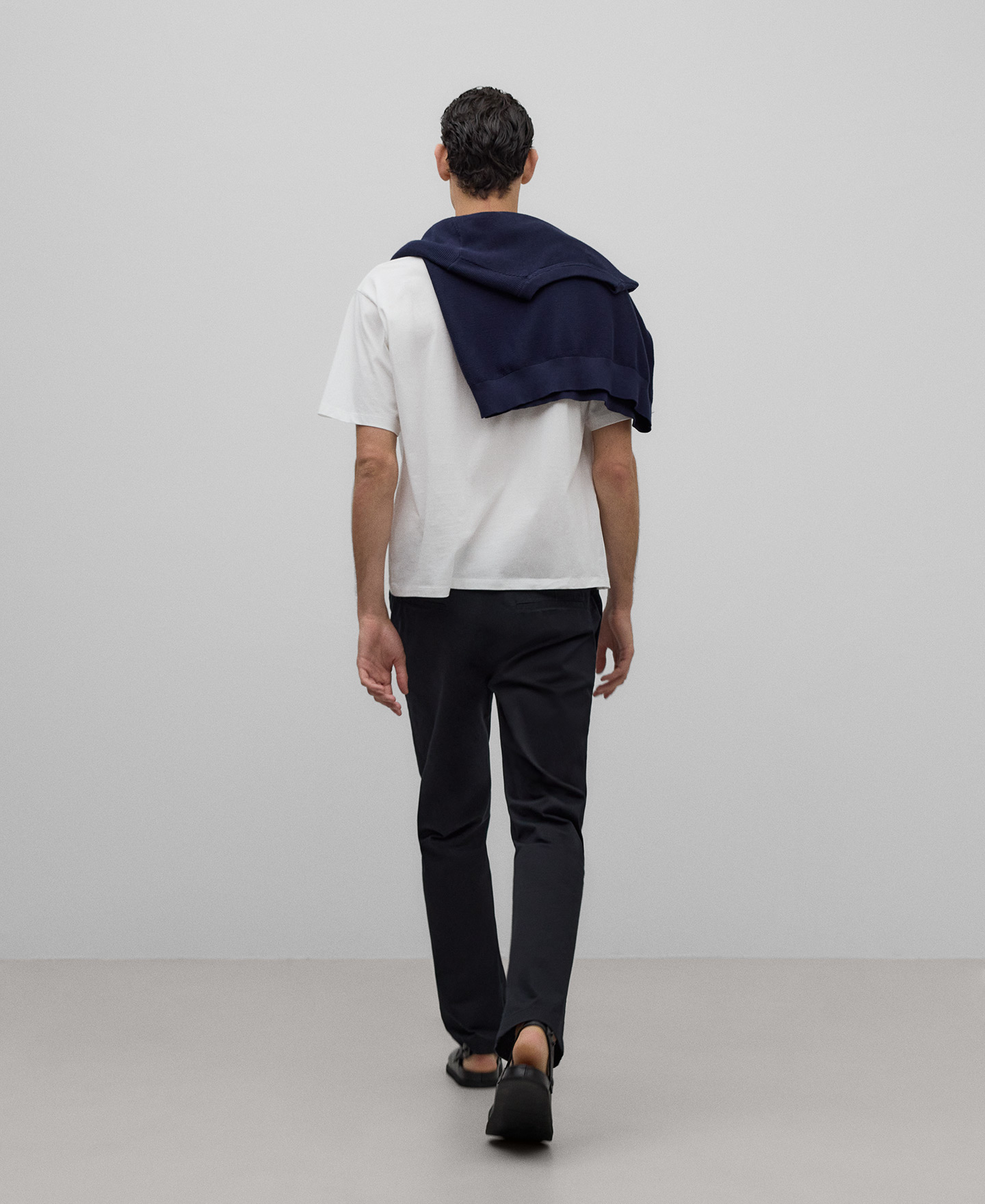 Cotton twill chino trousers image number 2