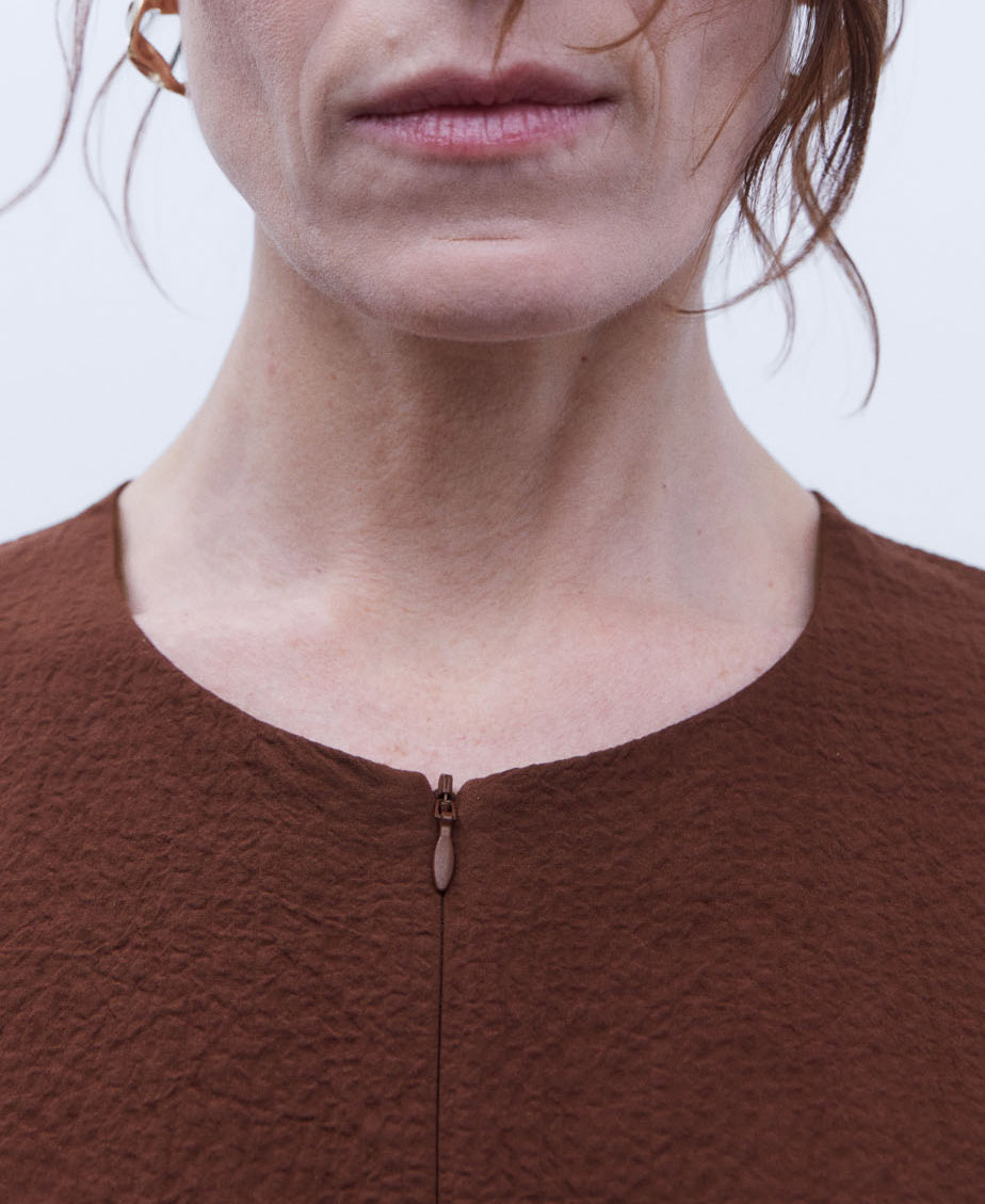 Seersucker silhouetted shirt image number 3