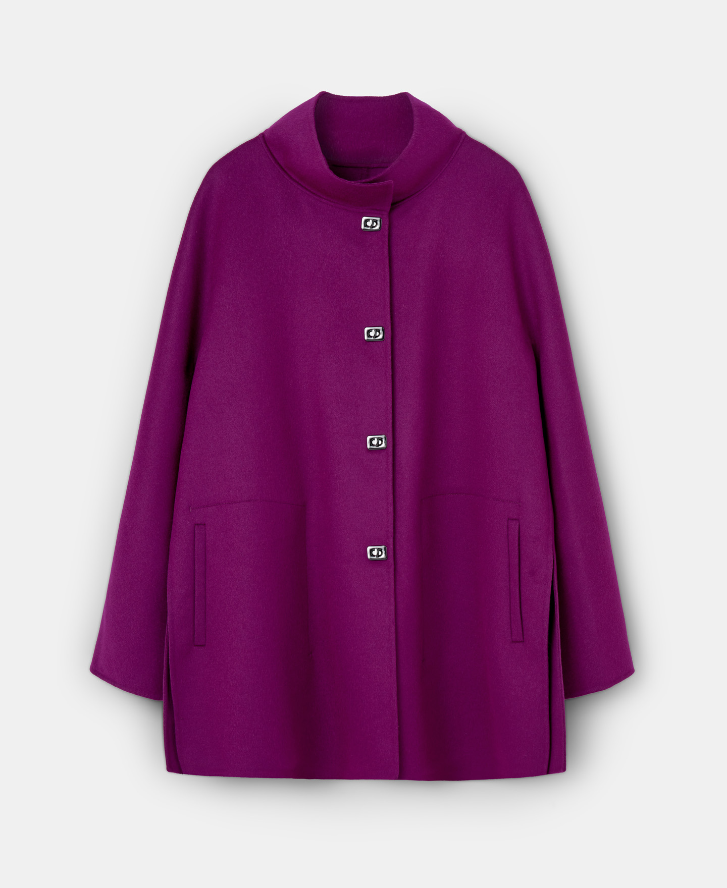 Double-face merino wool coat image number 4