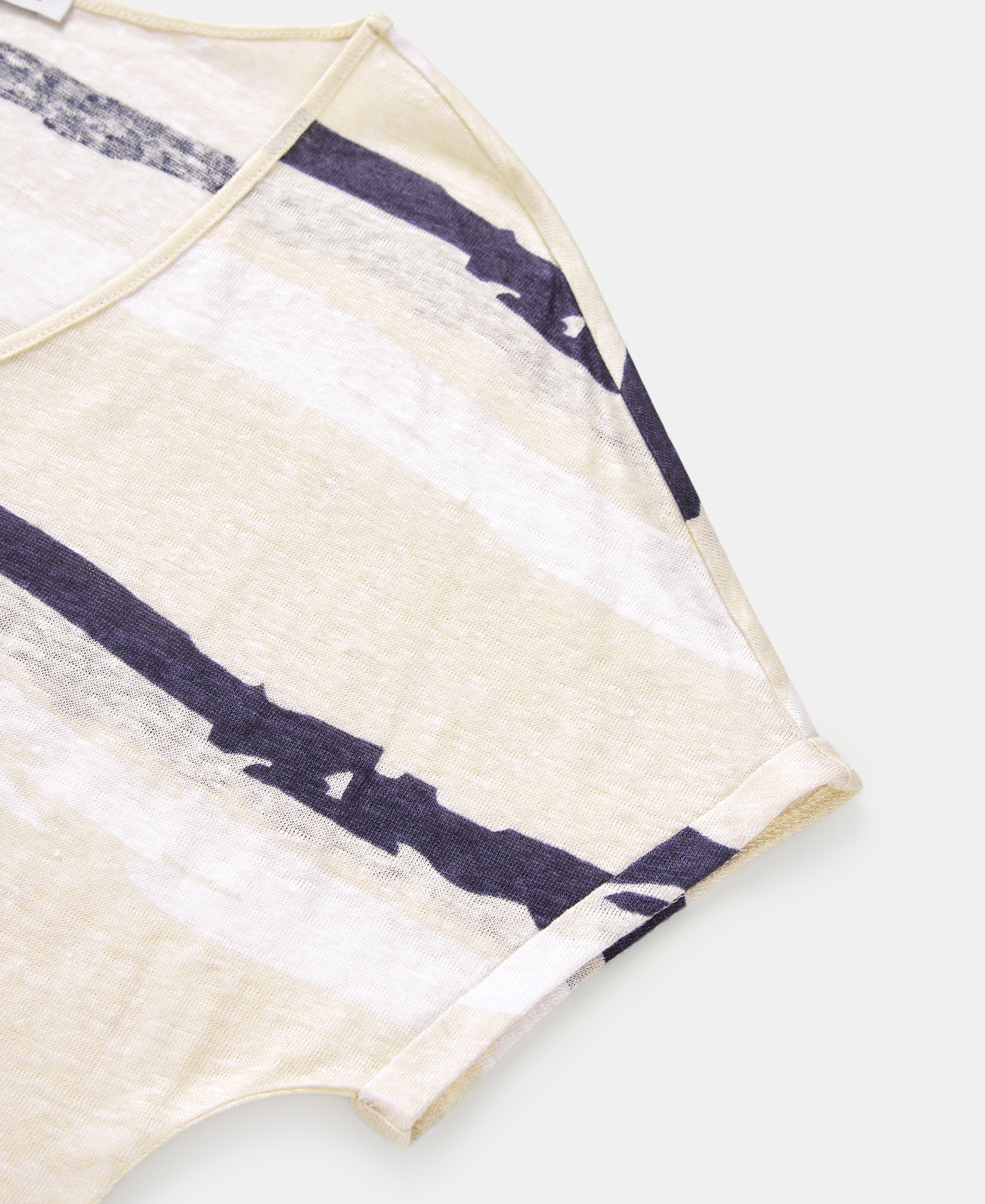 Camiseta rayas en lino image number 6