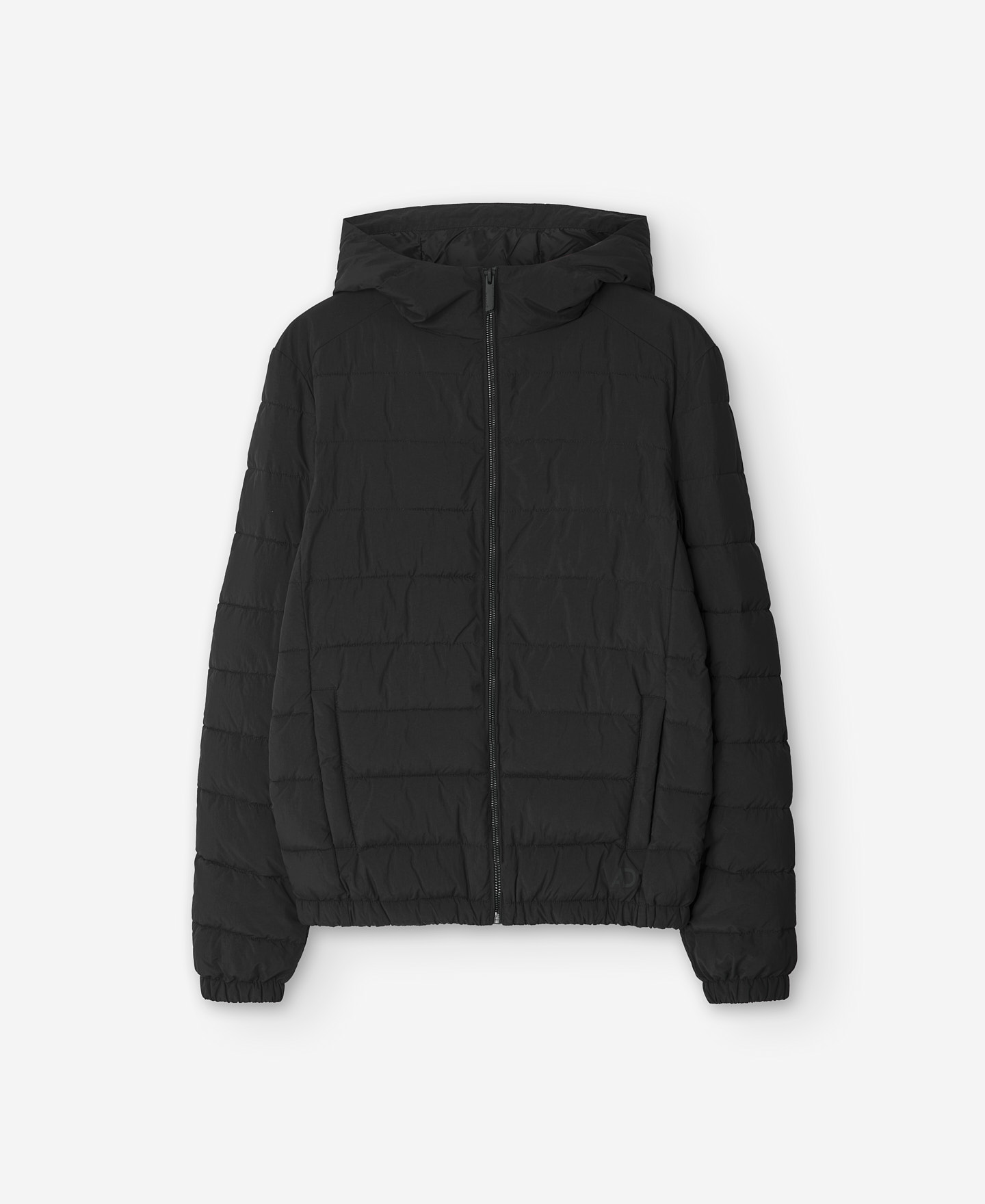 Black nylon jacket for men image number 4