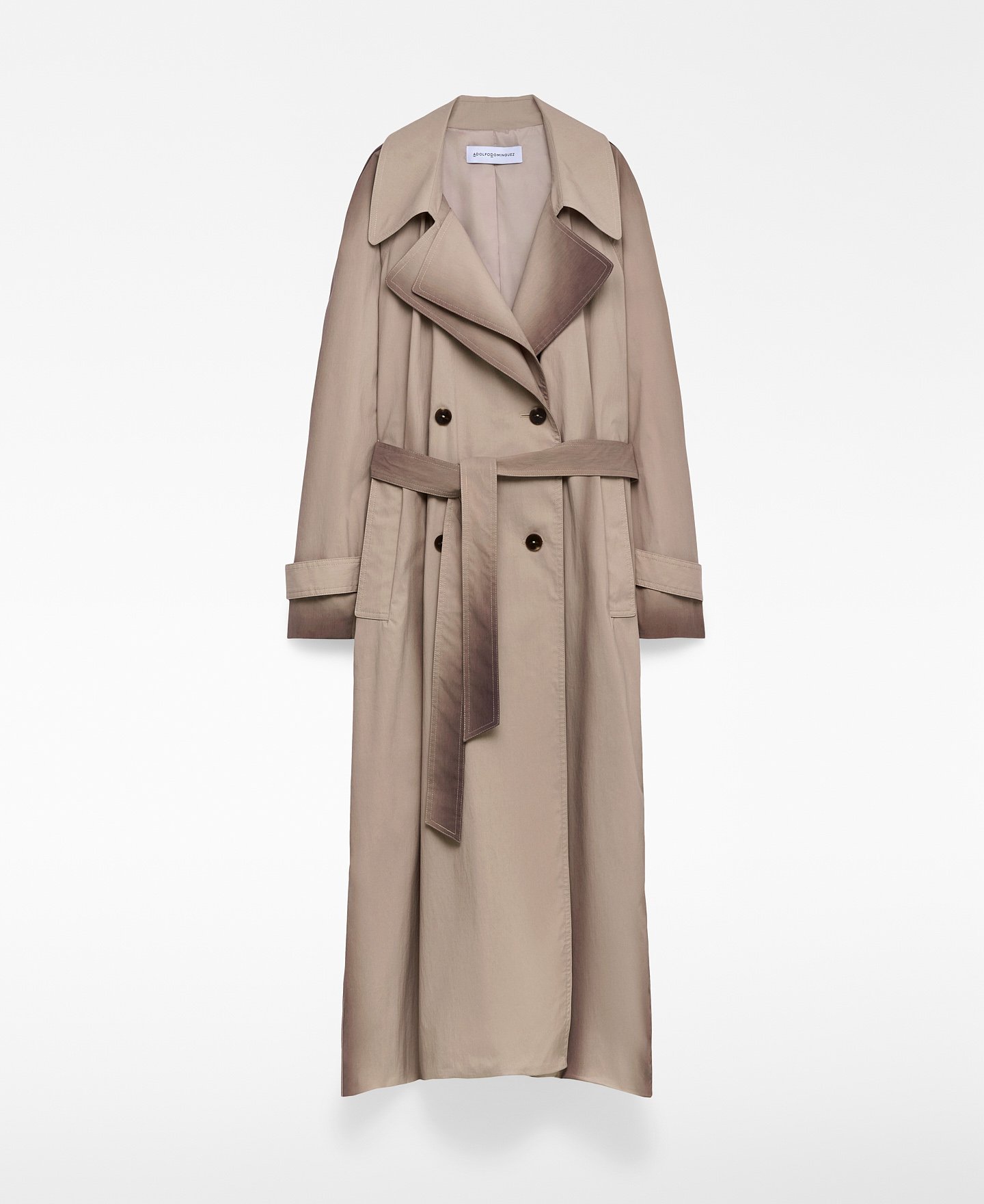 Aged-effect trench coat woman image number 4