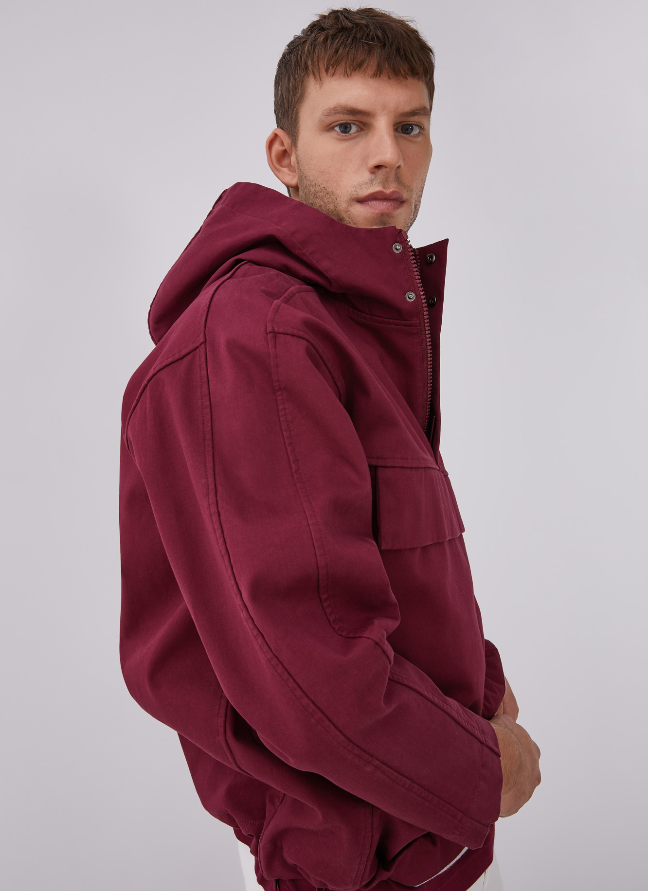 Hooded pullover with maxi pocket image number 4