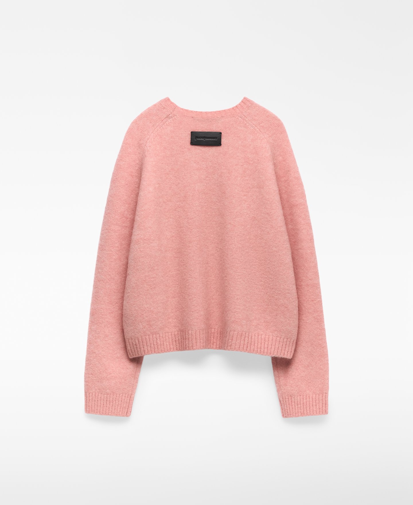 Crew collar knit short sweater woman image number 1