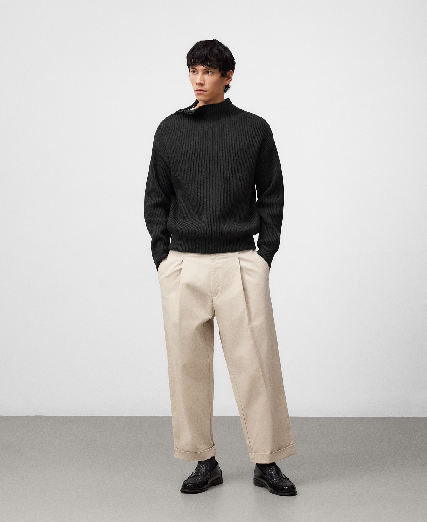 Jersey punto cuello perkins hombre image number 1