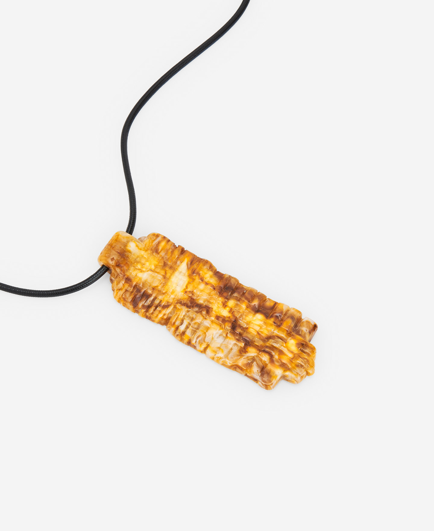 Toffee resin necklace for women image number 1