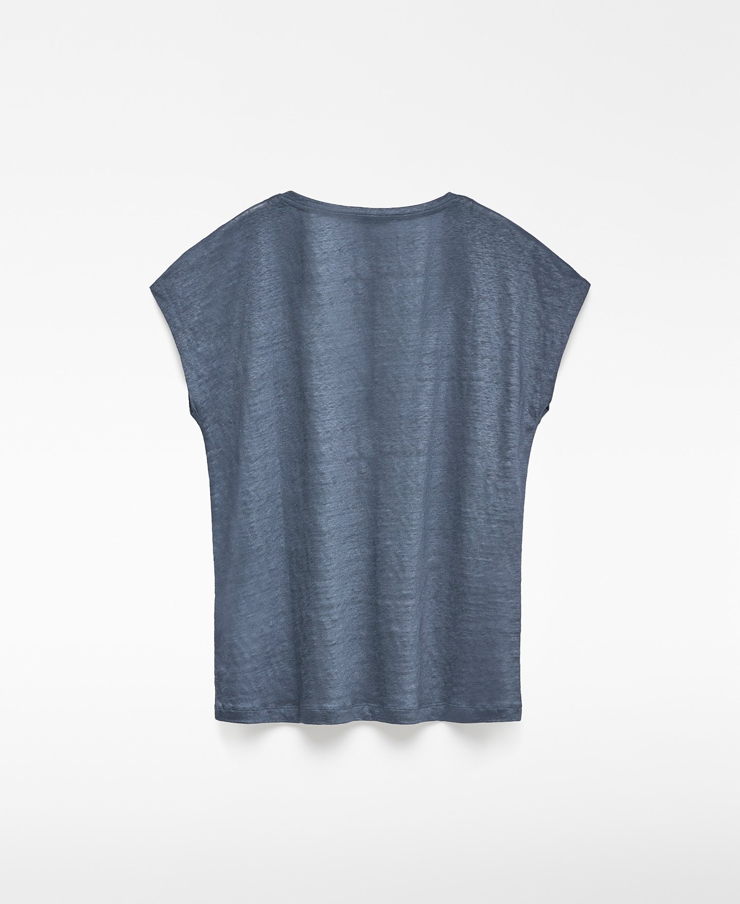 Camiseta relaxed fit lino europeo mujer image number 5