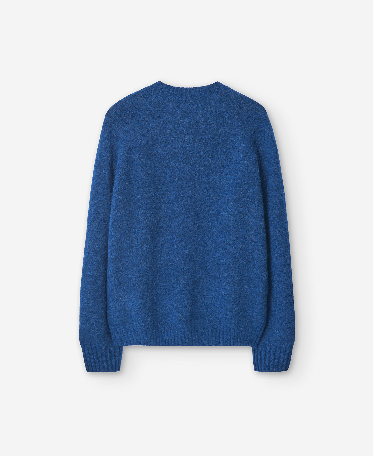 Jersey tejido lana azul melange hombre image number 5