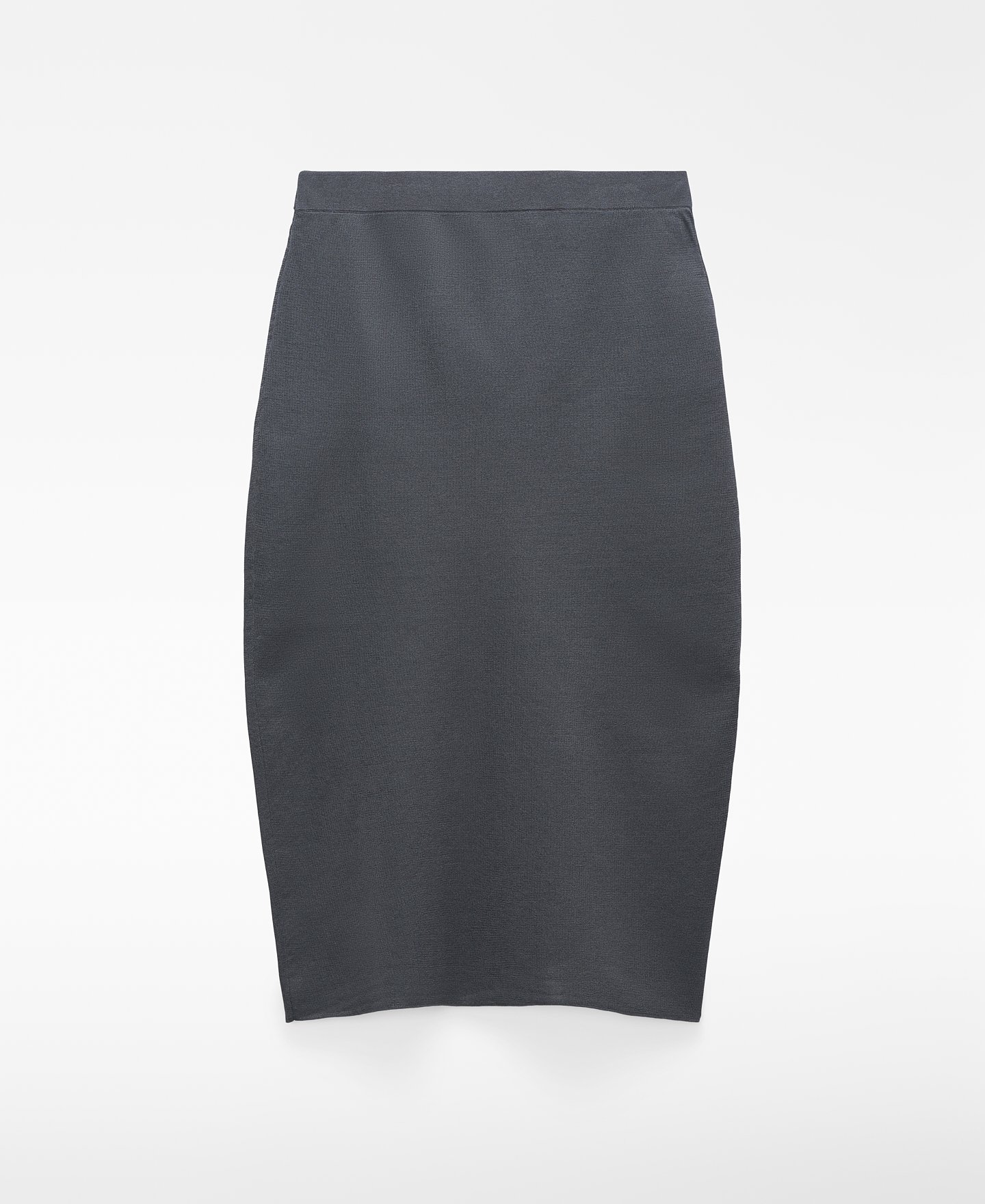 Midi-Rock aus gerafftem Strick image number 5