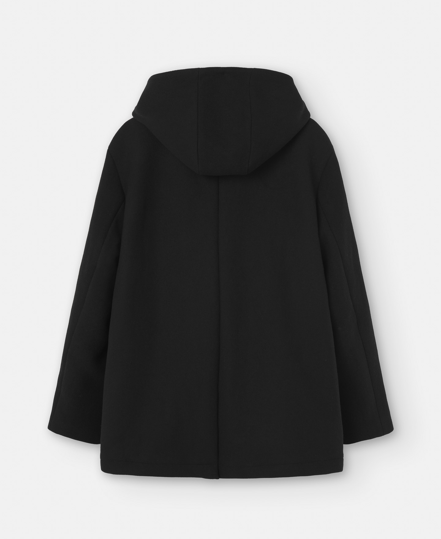 Jacket with hood and snap fastener image number 1