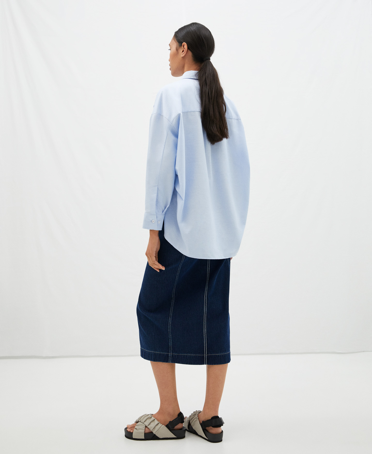Oversize cotton shirt image number 2