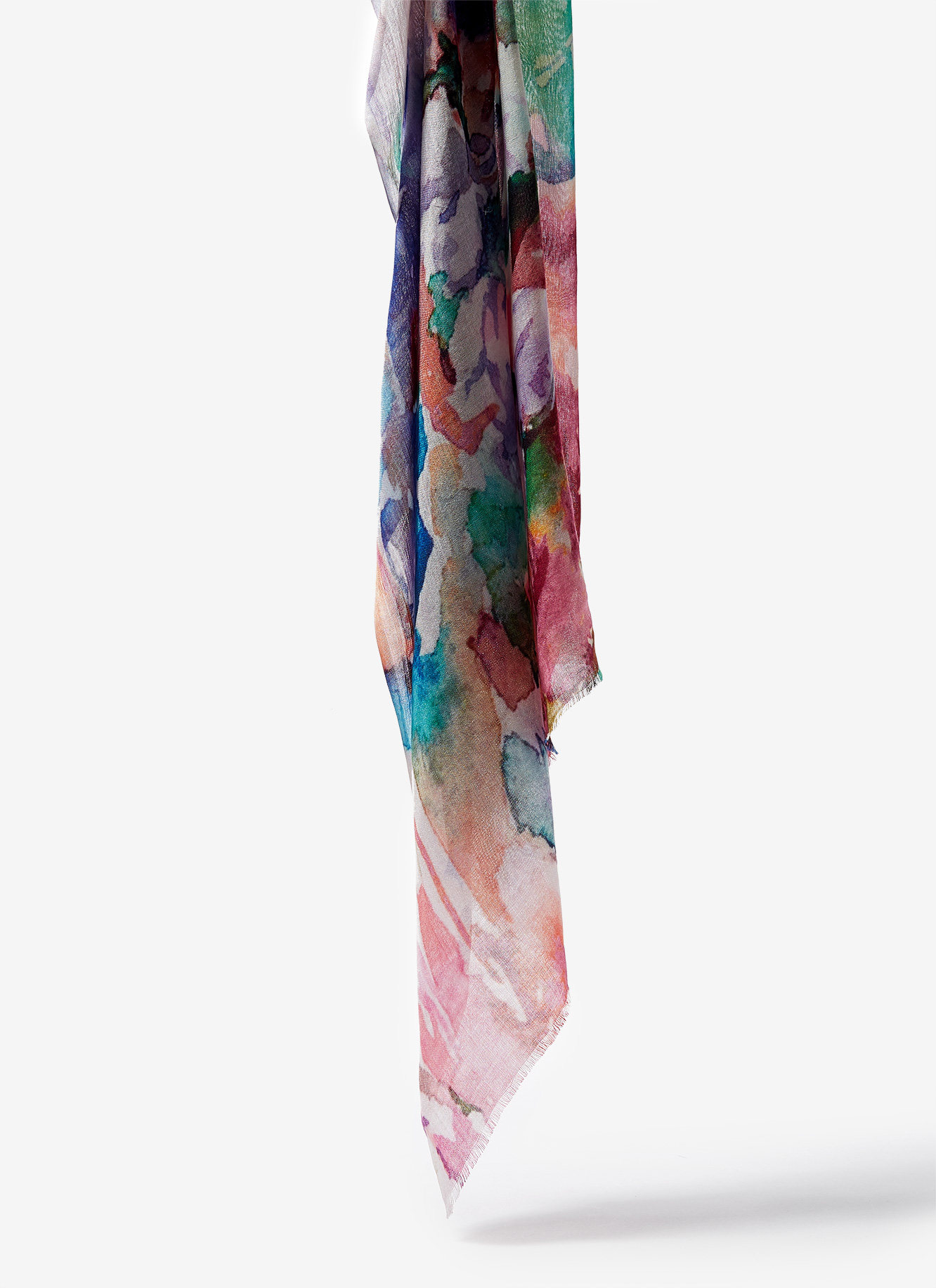 Modal foulard with flower print image number 1