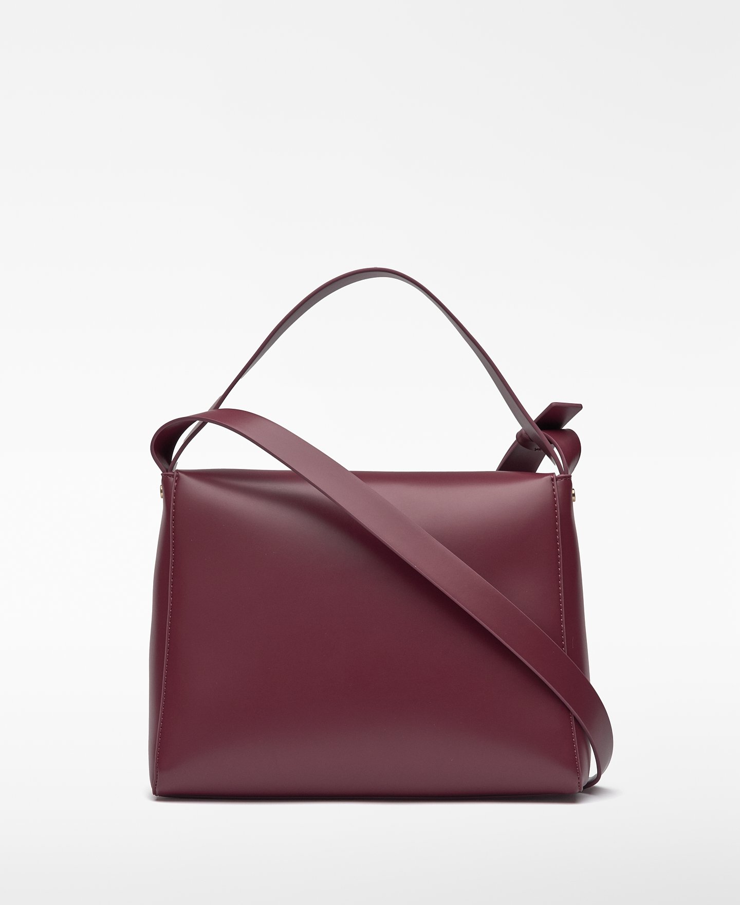 Leather-Non-Leather flap crossbody woman image number 1