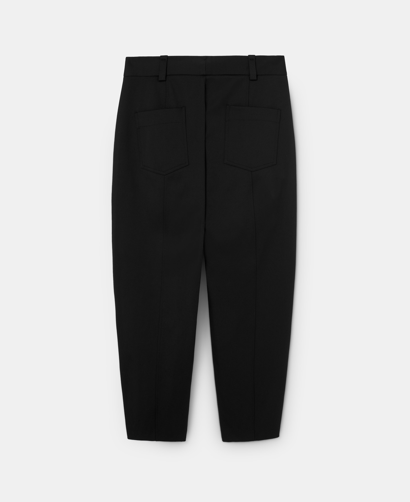 Ecru carrot cut trousers image number 5