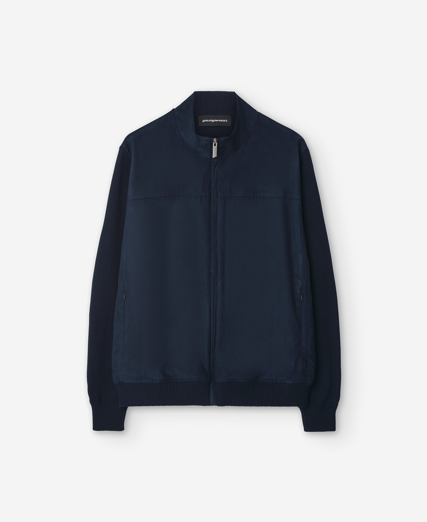 Blue cotton cardigan for men image number 4