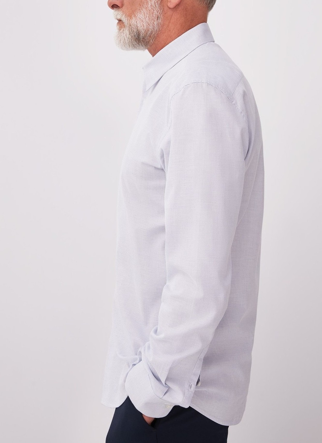 White shirt with pindot motif image number 1