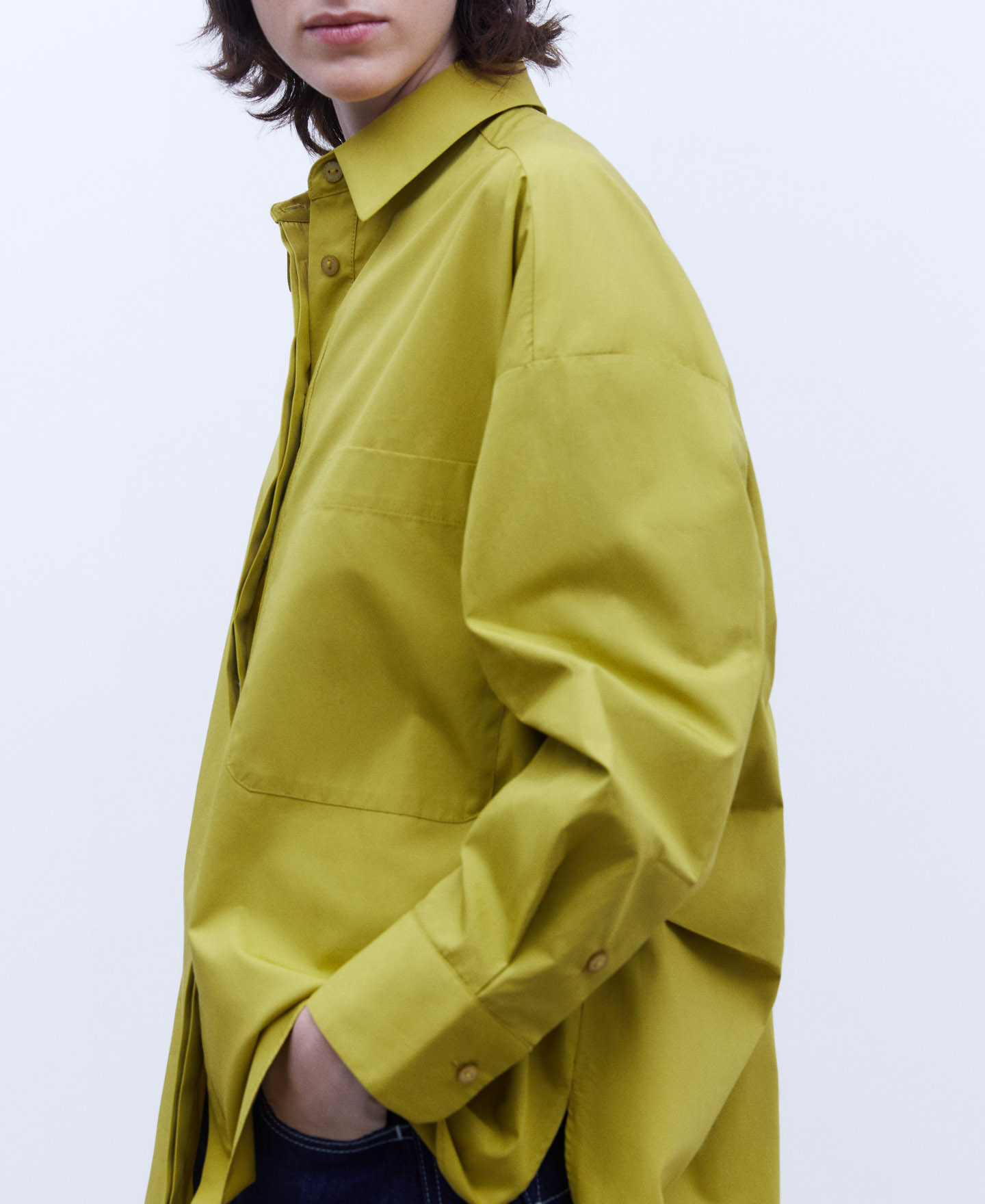Oversize shirt in cotton image number 3