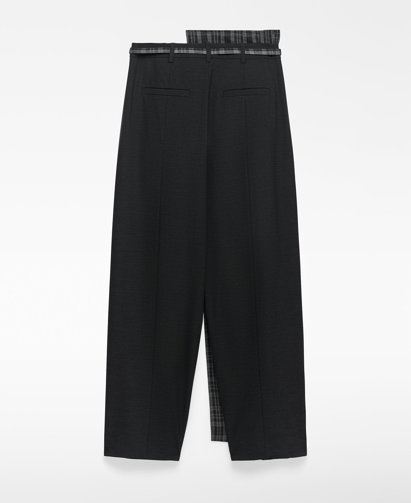 Pantalón asimétrico combinado mujer image number 3