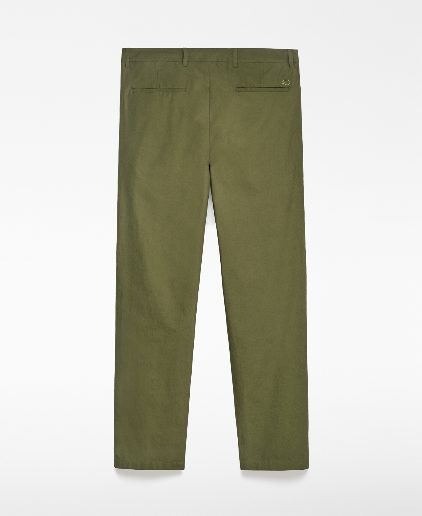 Cotton poplin straight trousers man image number 5