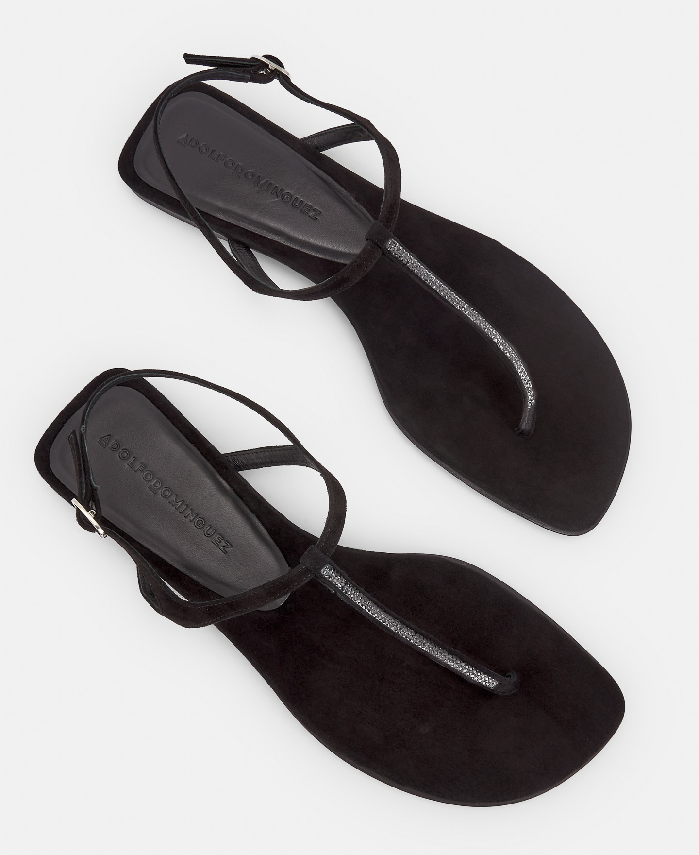 Flat leather sandal made in Spain image number 1