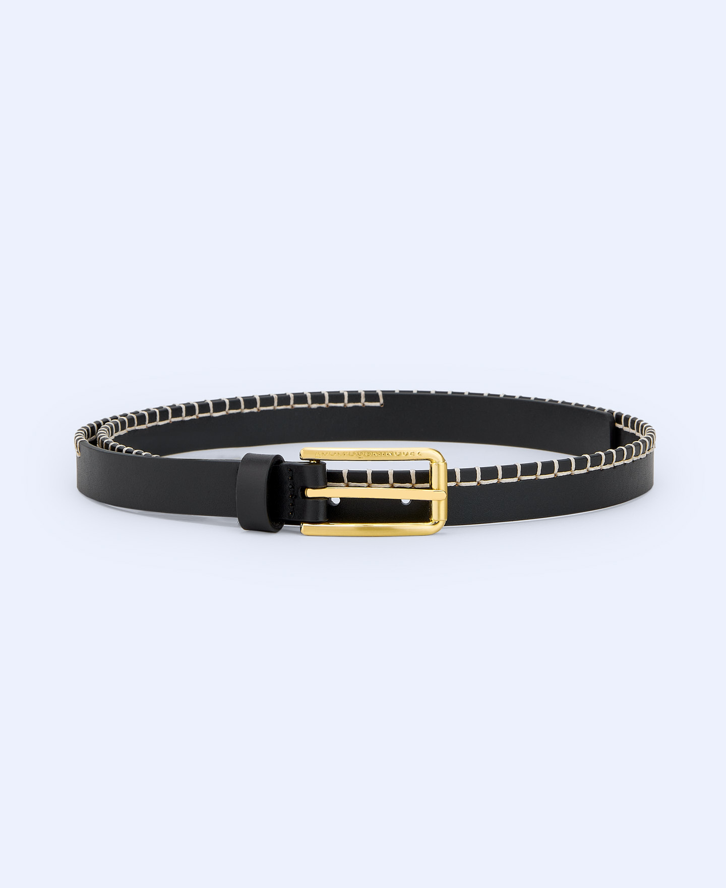 Leather stitched belt image number 0