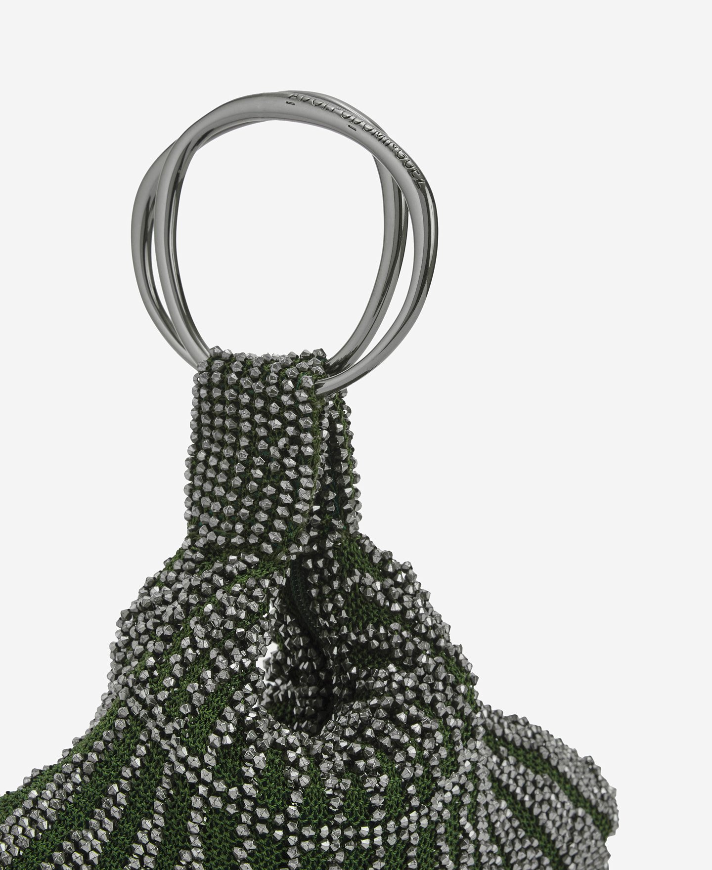 Bottle green clutch for women image number 2