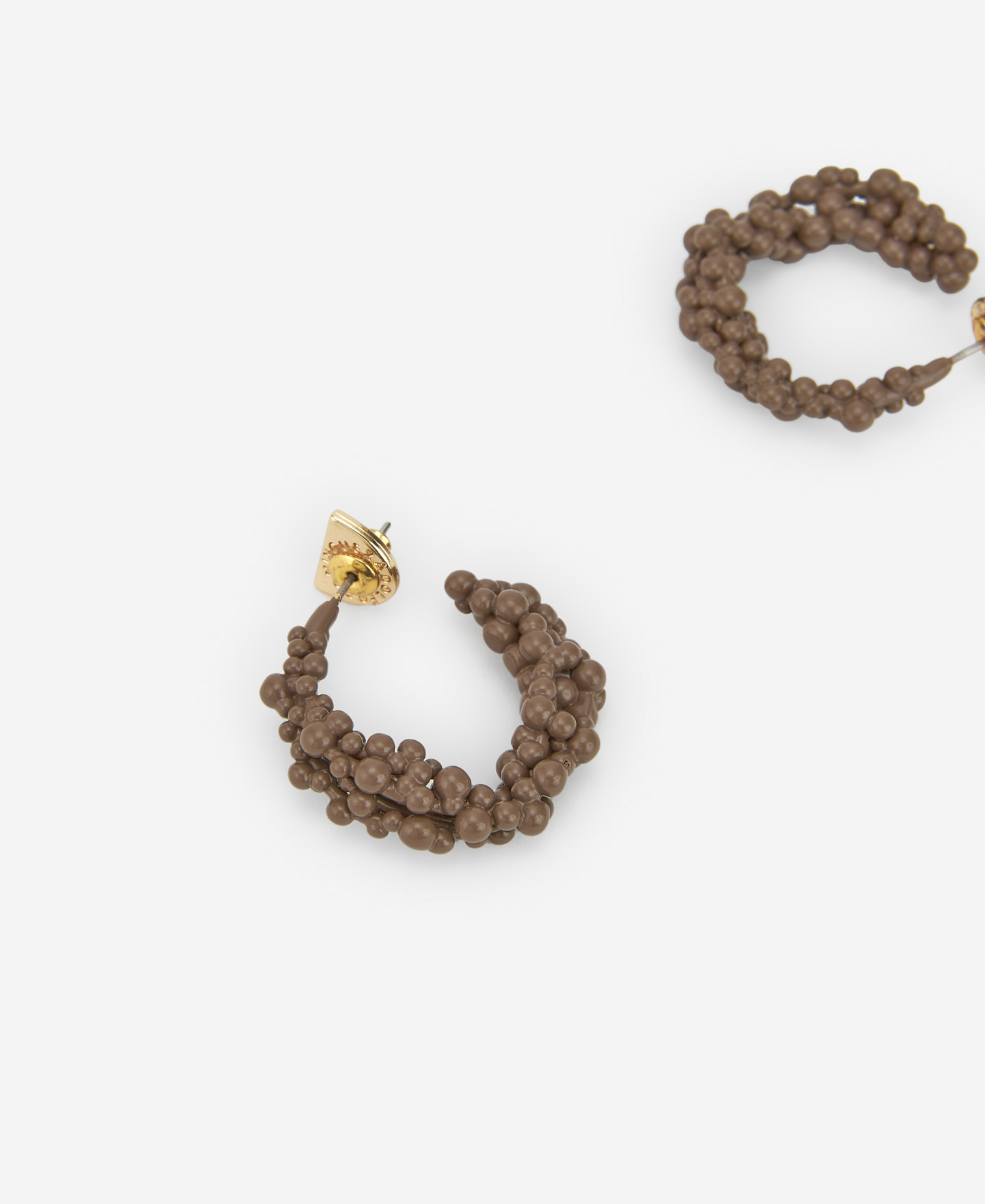 Gold plated brass earrings for women image number 1