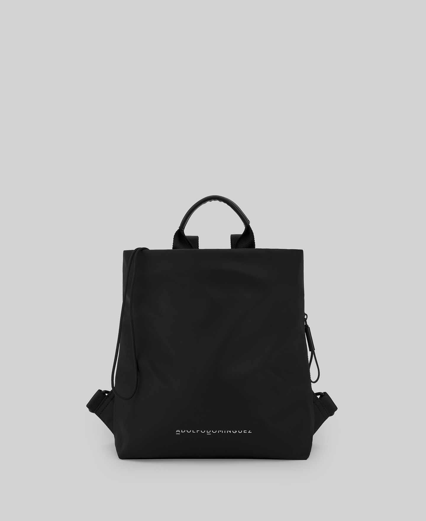 Black medium backpack woman image number 0
