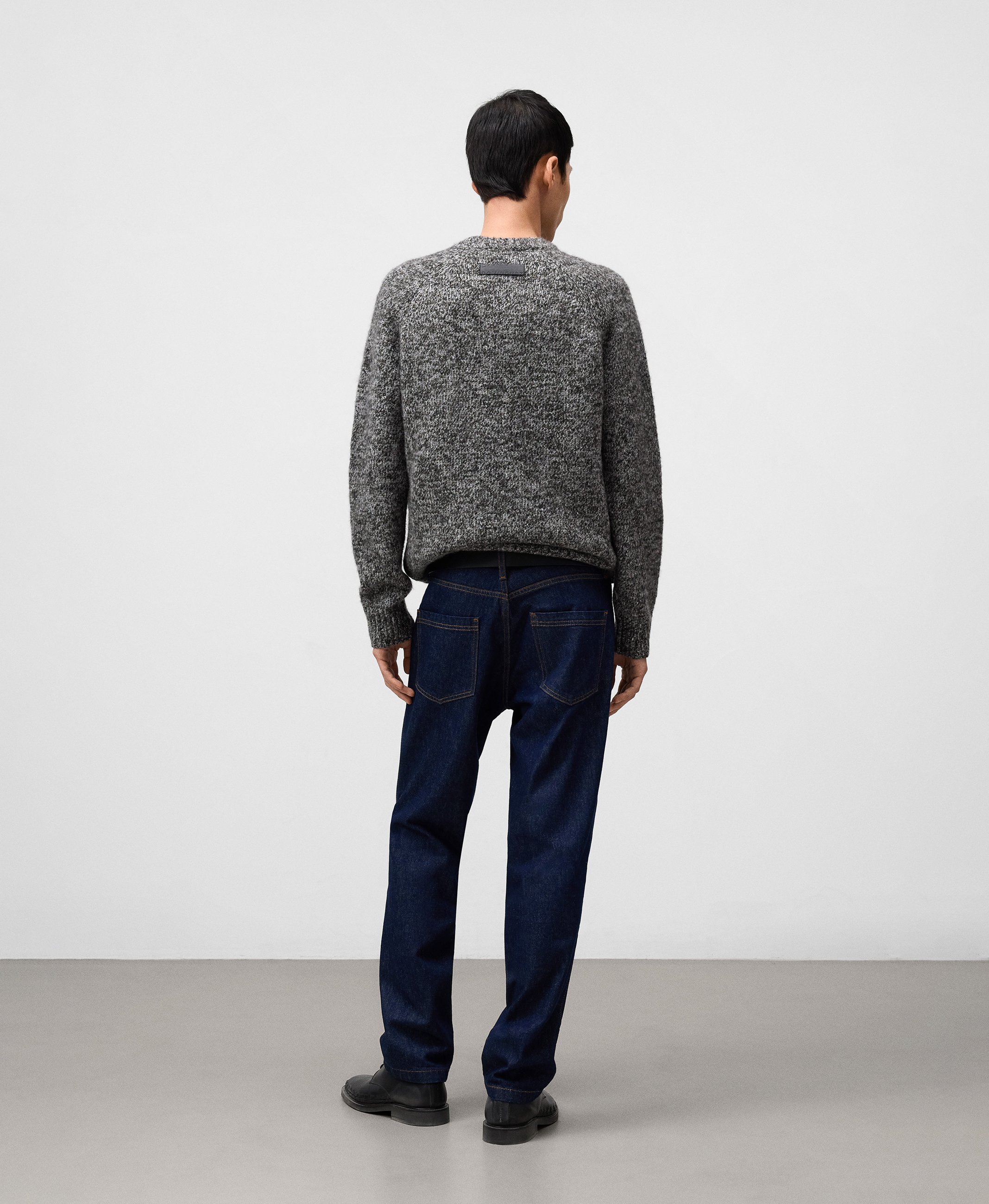Regular fit denim trousers man image number 2