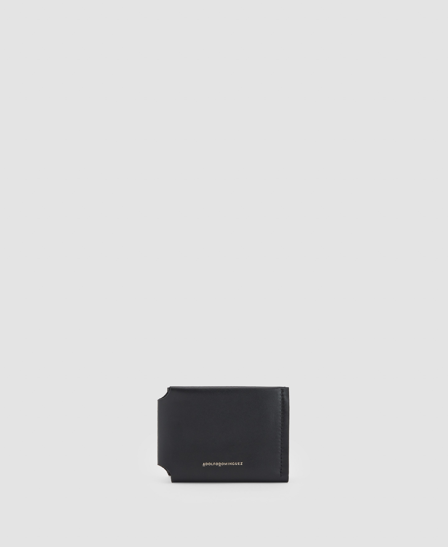Cartera en L en piel vaqueta image number 0