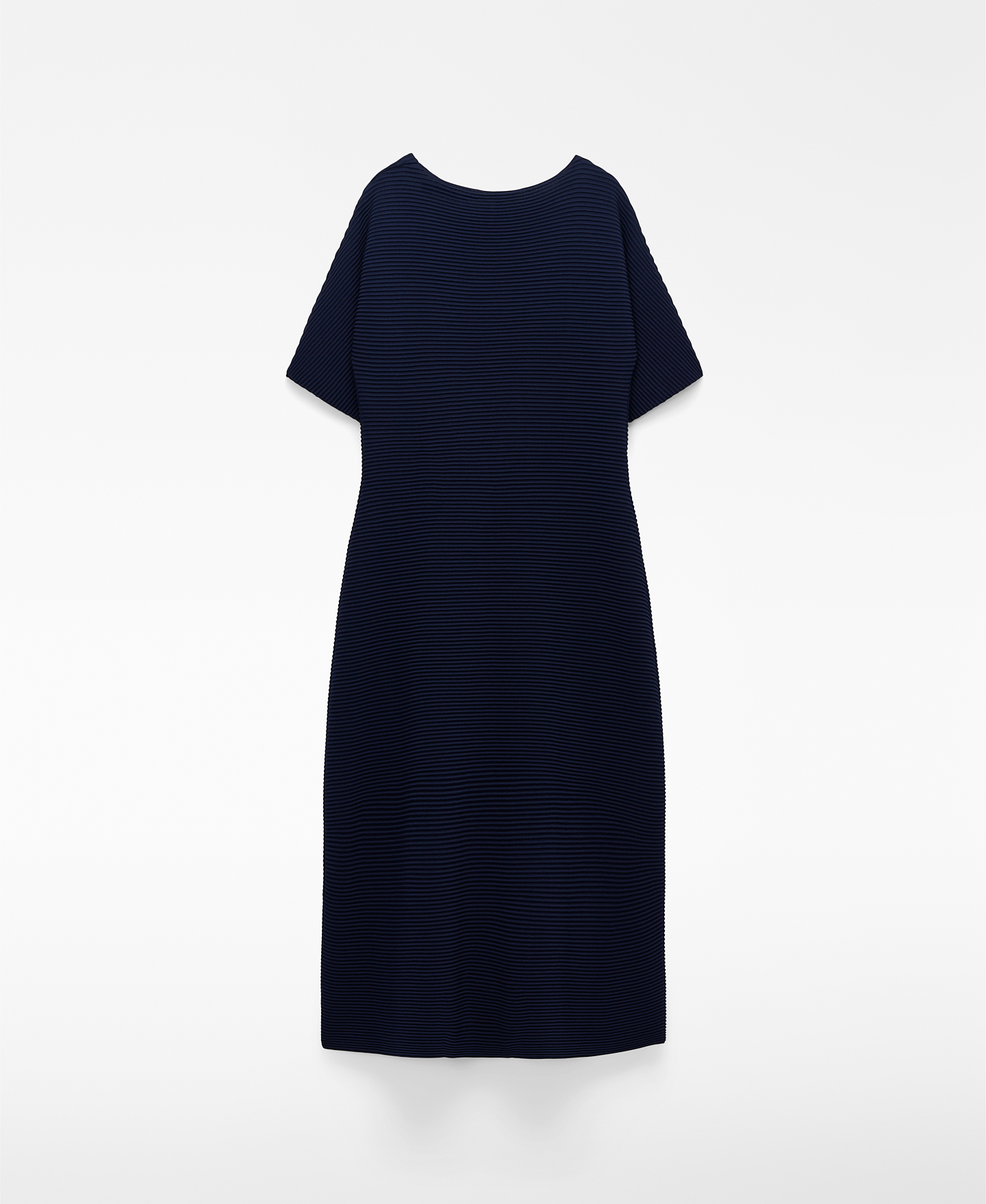 Vestido assim&eacute;trico estruturado em malha image number 5