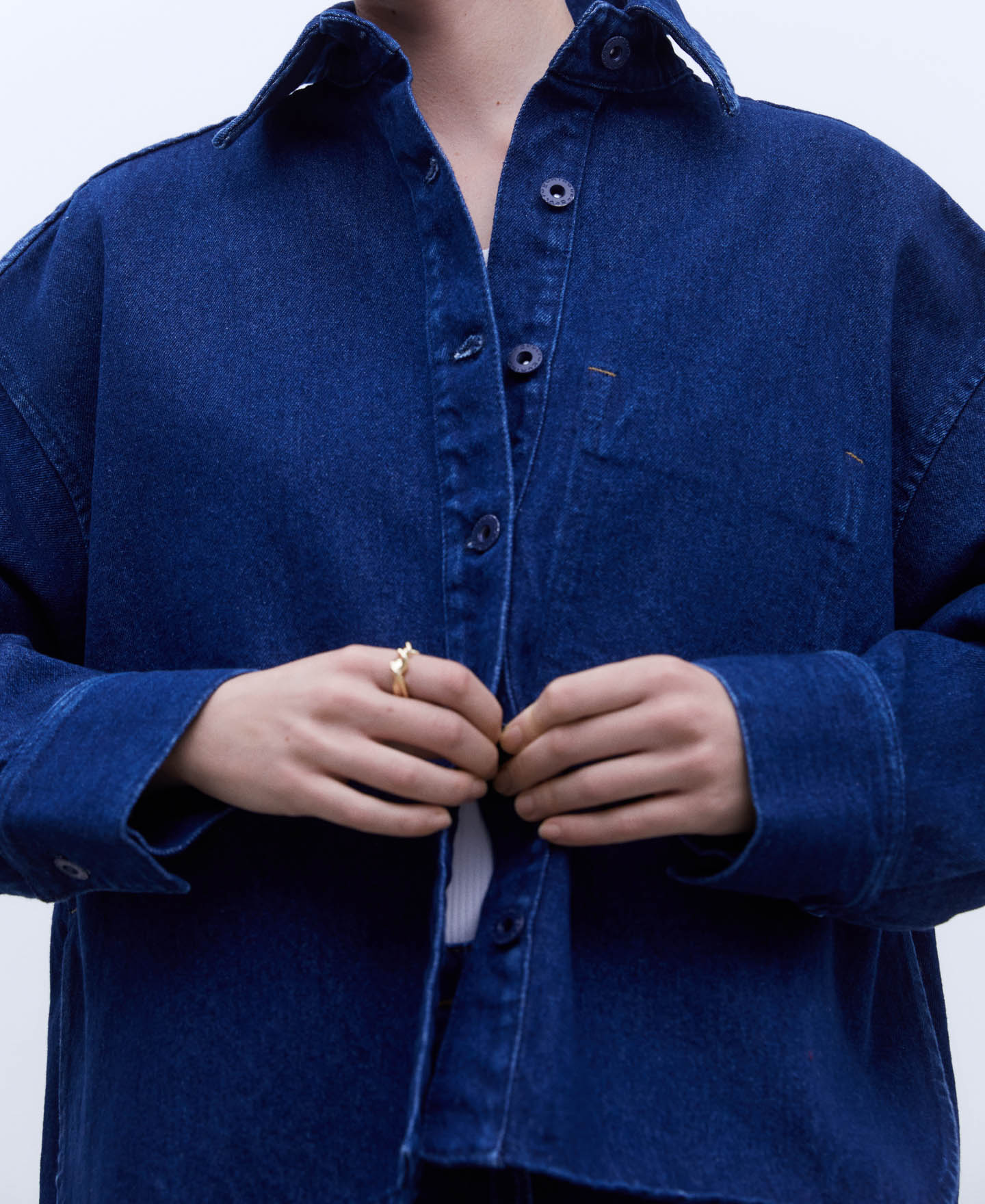 Surchemise en jean oversize image number 3