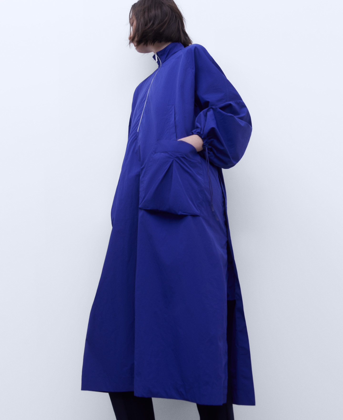 Long nylon dress image number 3