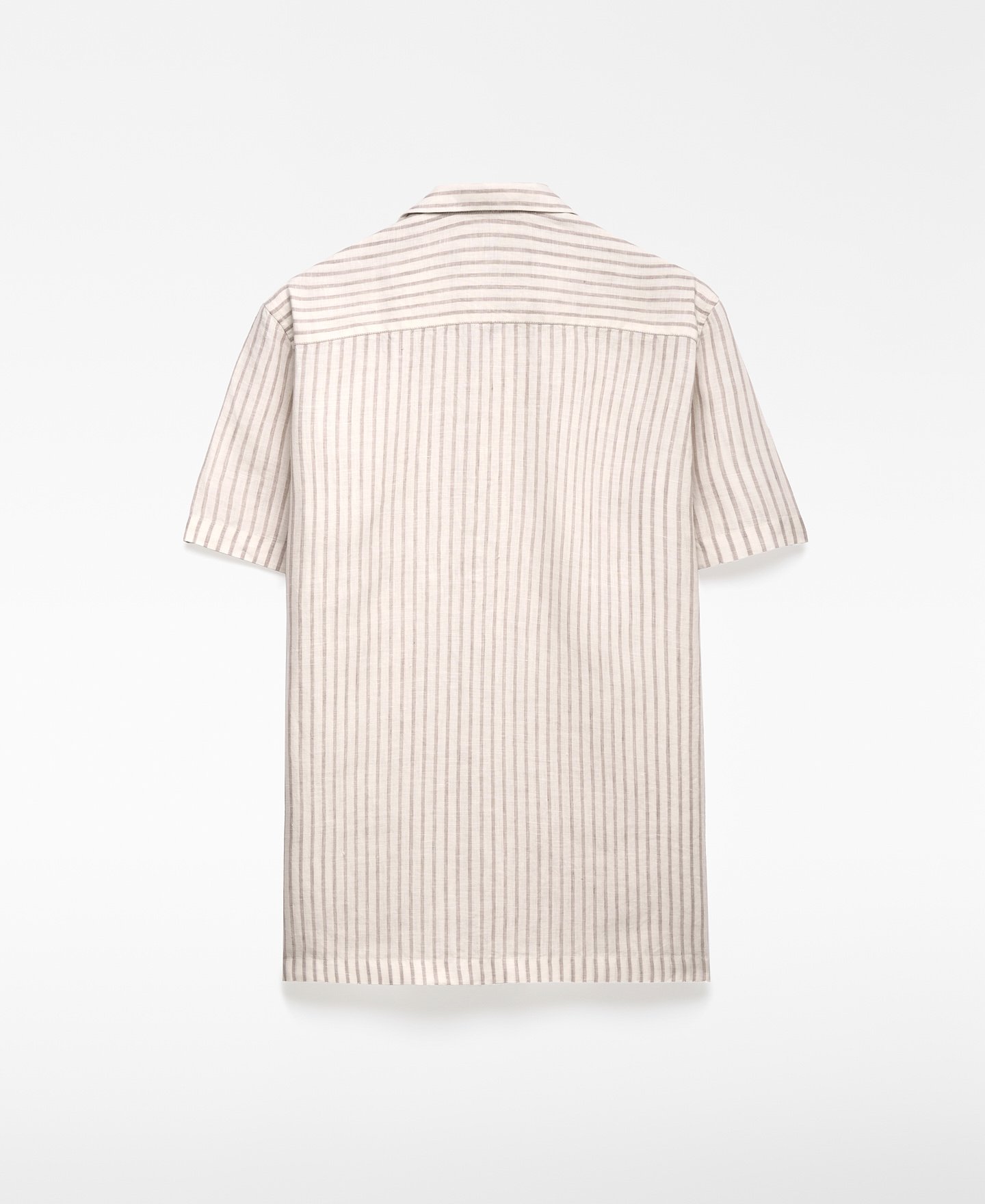 Camisa rayas lino europeo hombre image number 5