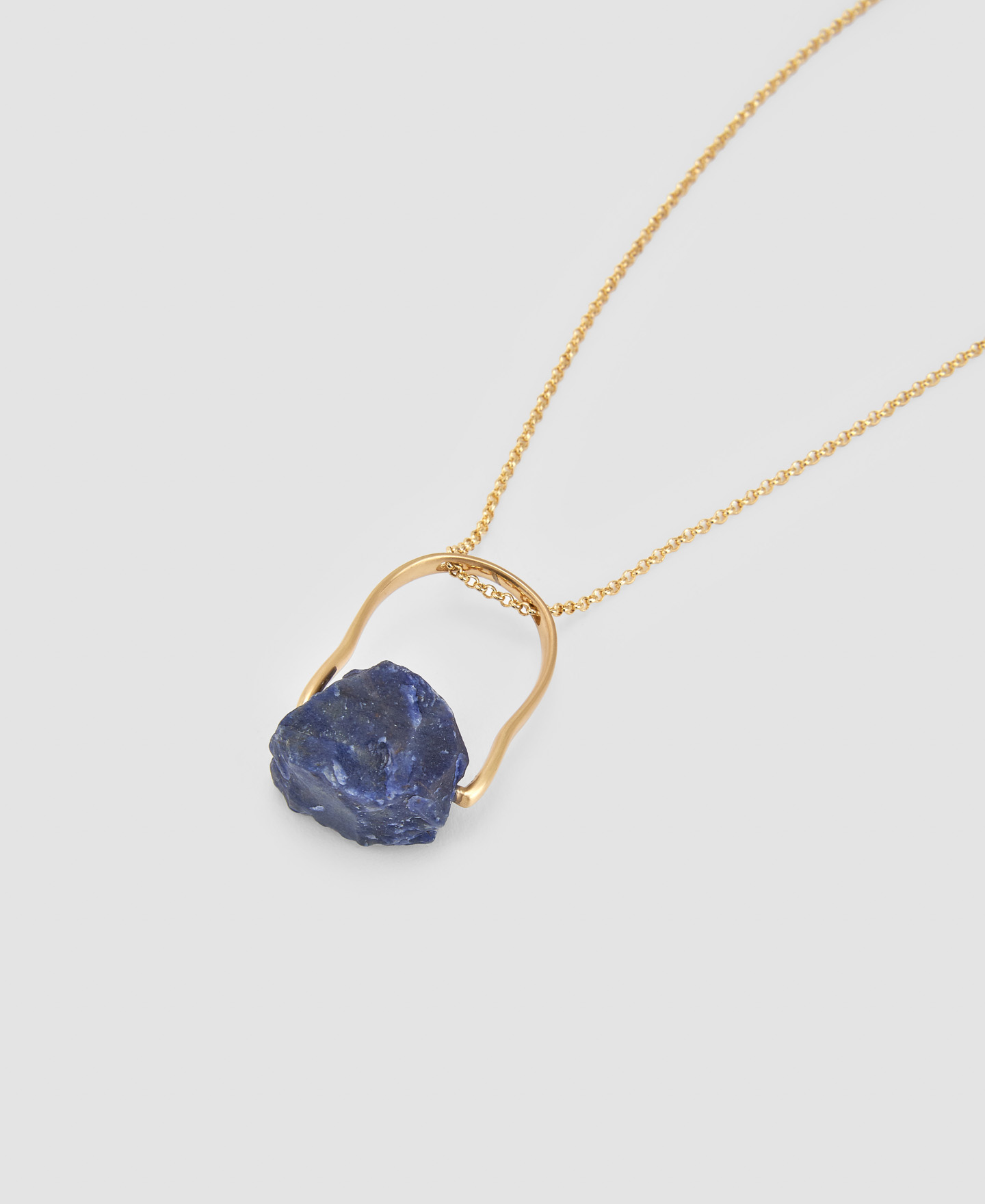 Brass and stone necklace image number 1