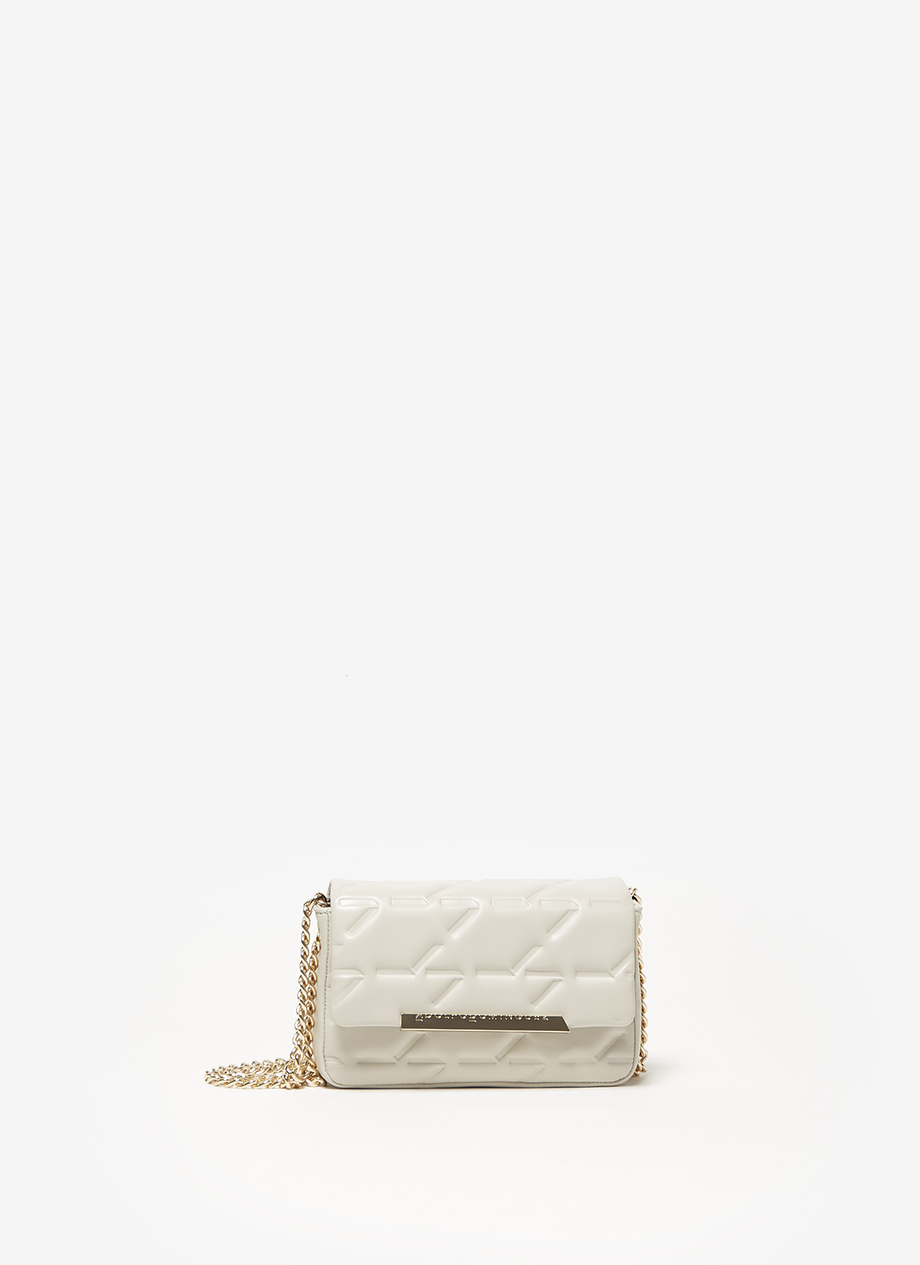 Small quilted leather flapped bag image number 0