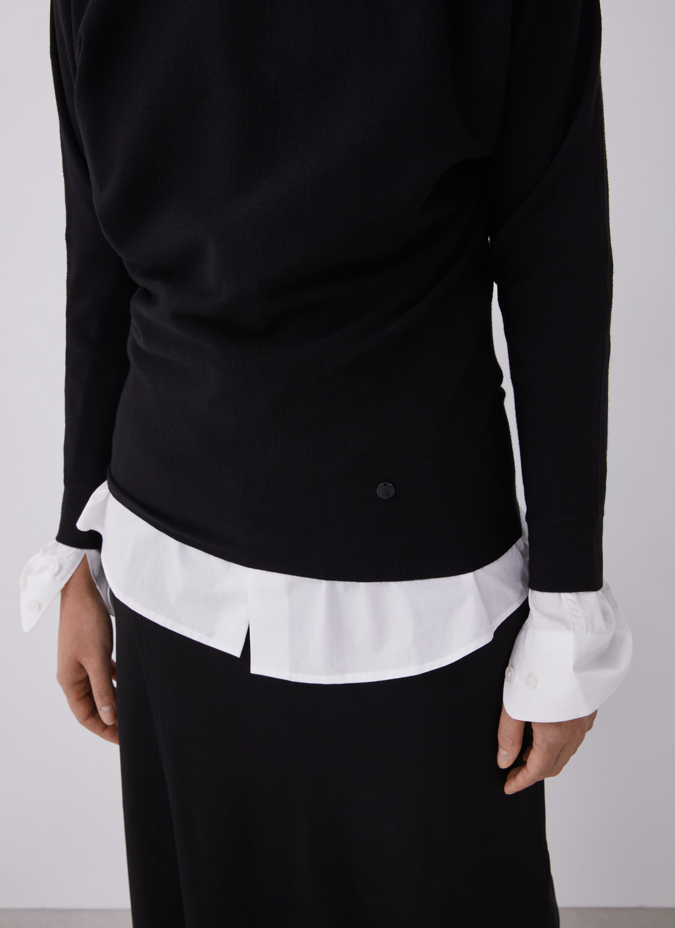 Jersey de cuello alto con viscosa image number 2