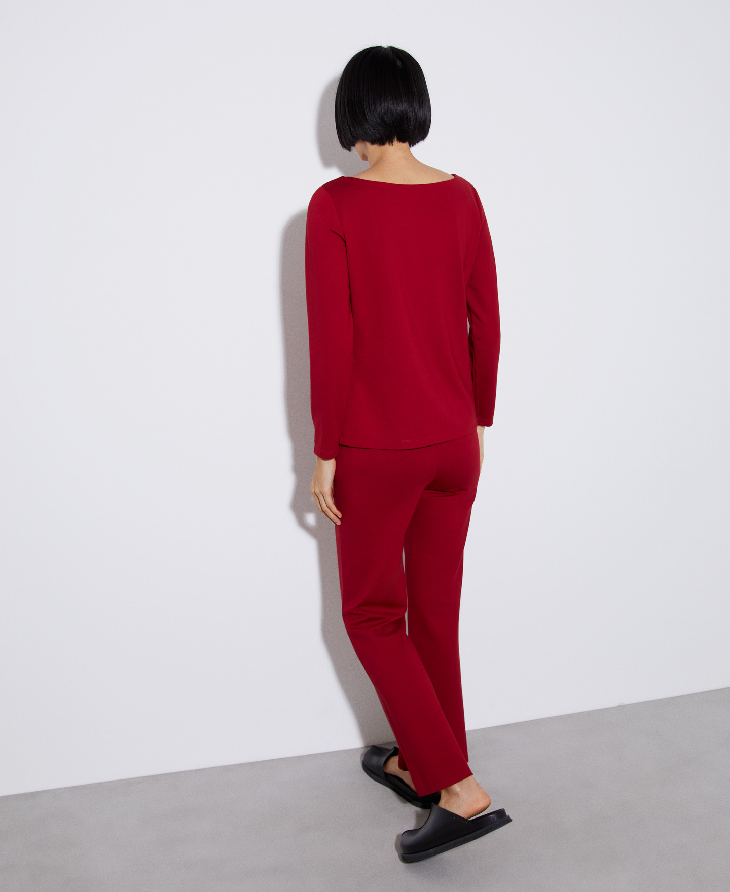 Viscose crew neckline t-shirt image number 2