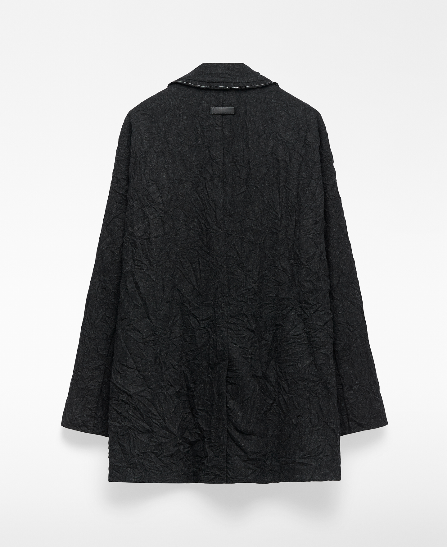 Blazer oversize efecto arrugado hombre image number 5