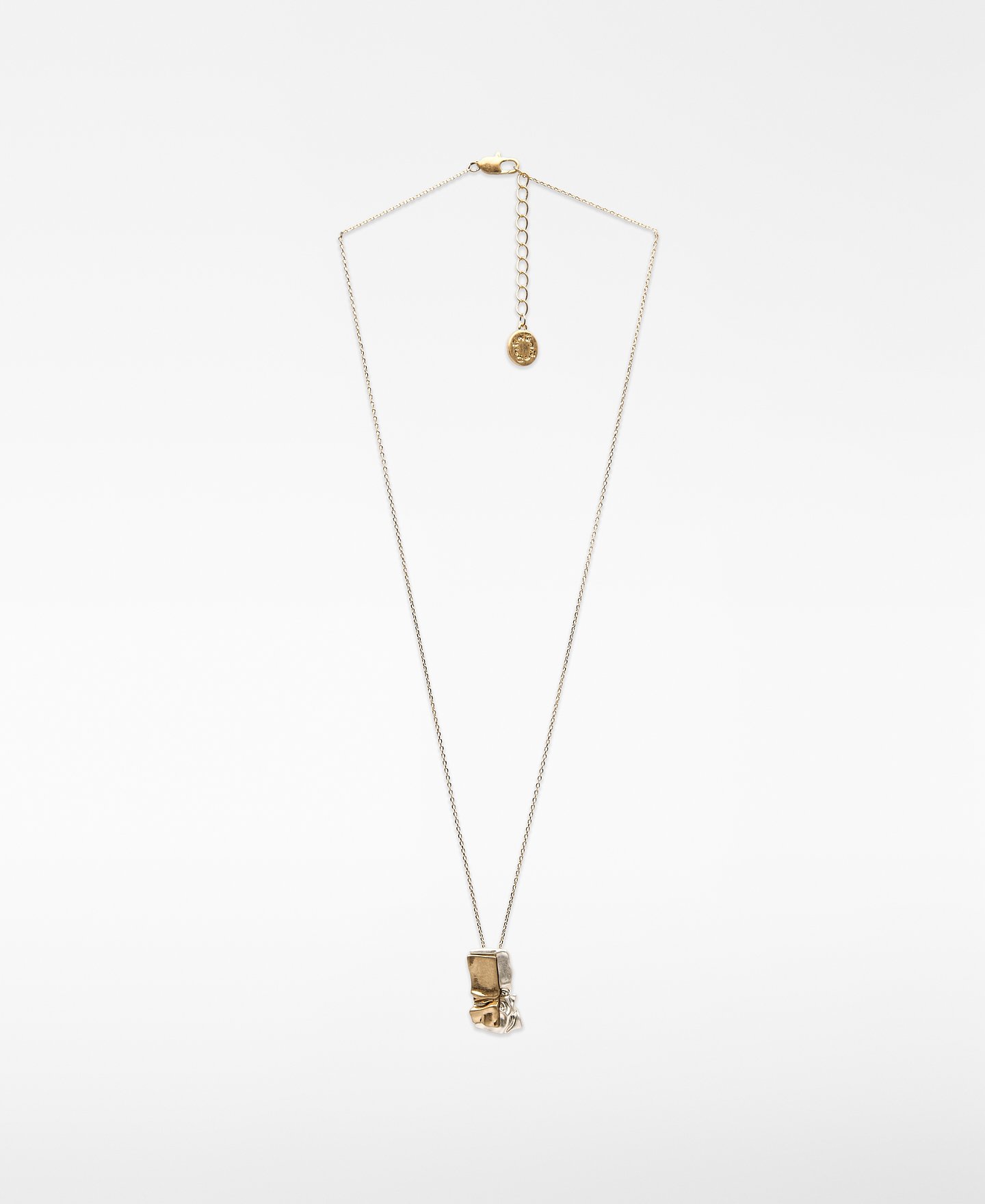 Double-lacquered piece necklace woman image number 0