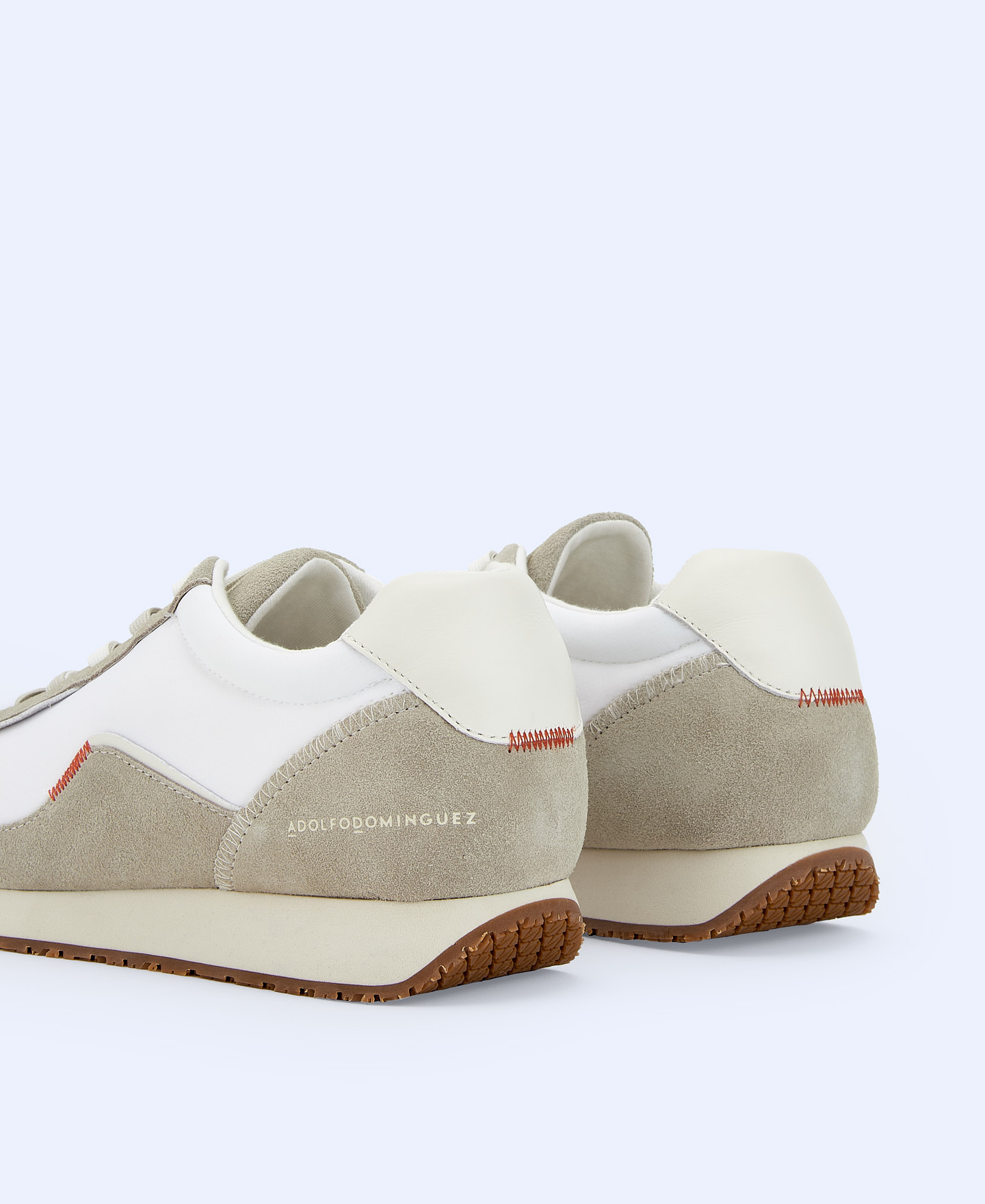 Nylon and leather sneaker image number 2