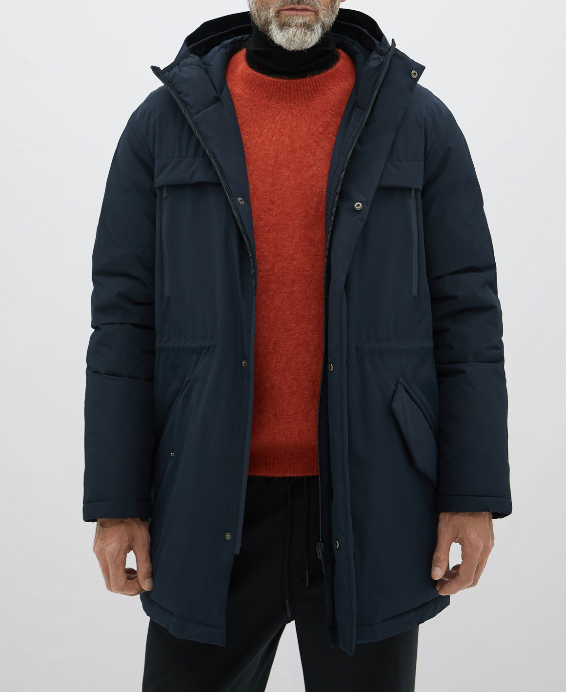 Padded coat with hood image number 0