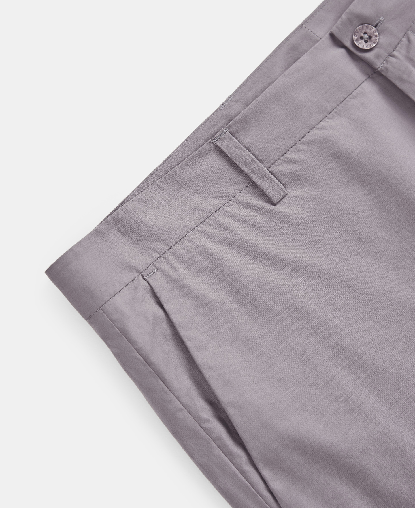 Pantalón gris en popelín de algodón image number 2