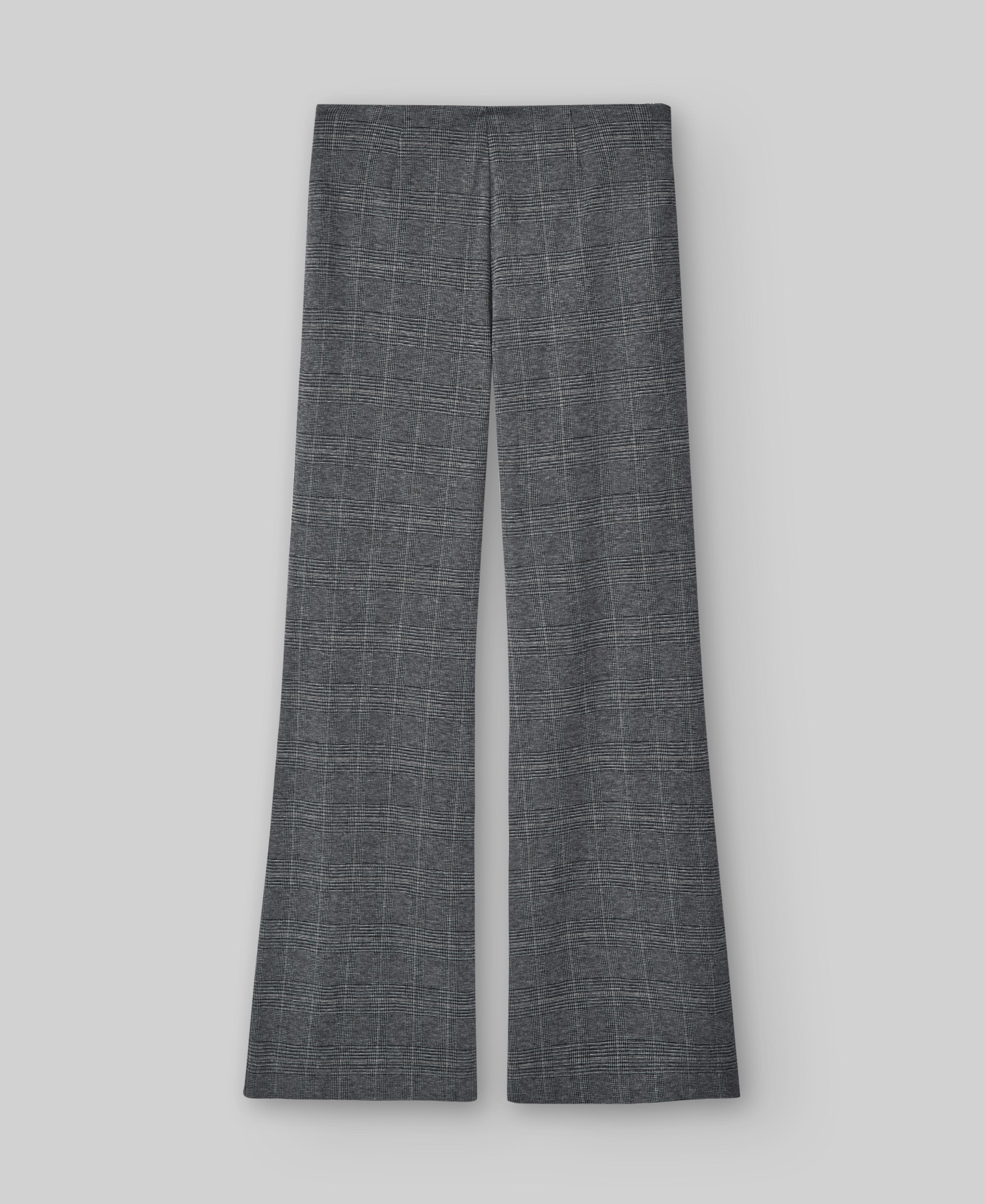 Knit fabric flare trousers woman image number 5