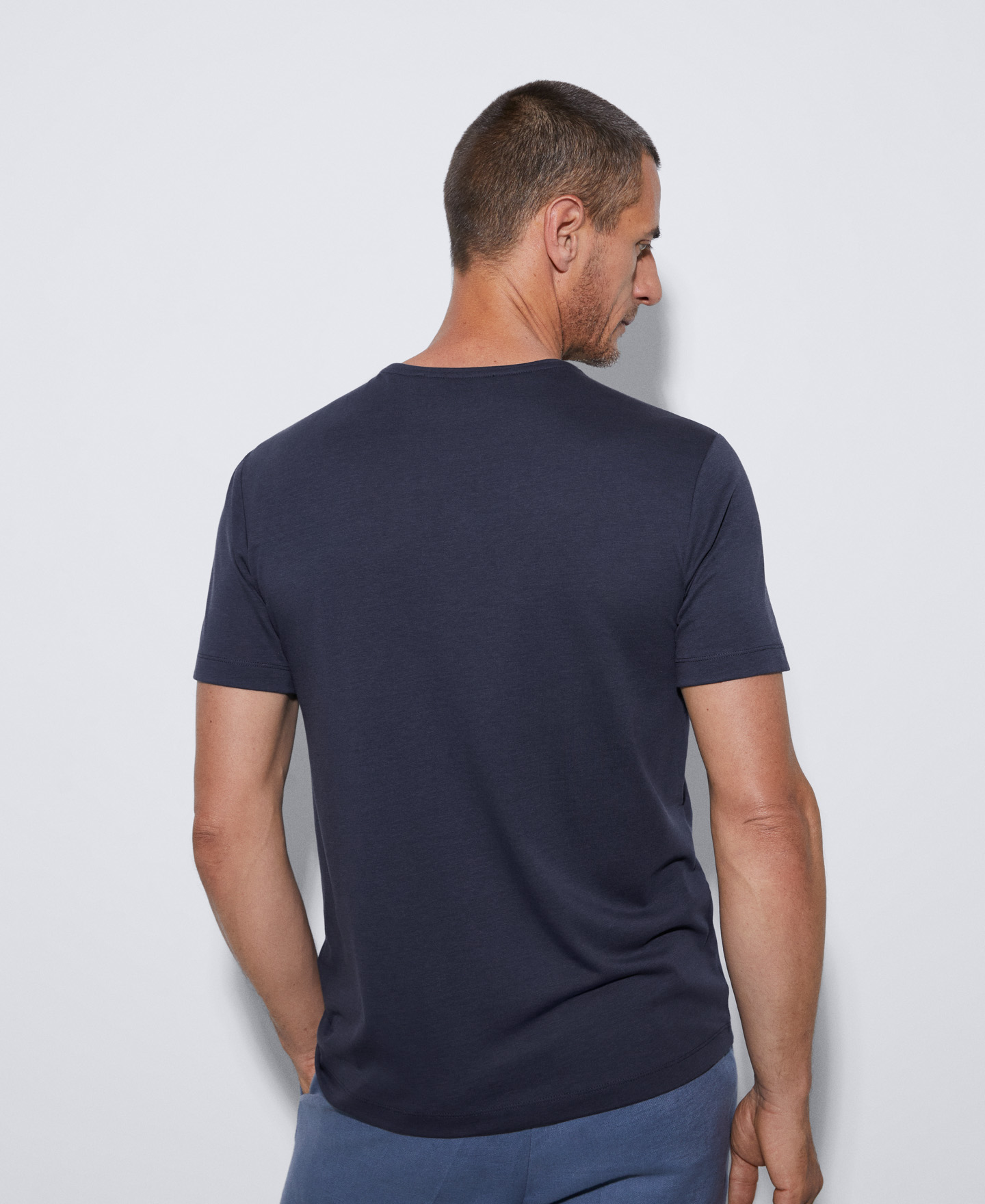 T-shirt in cotton and lyocell image number 2