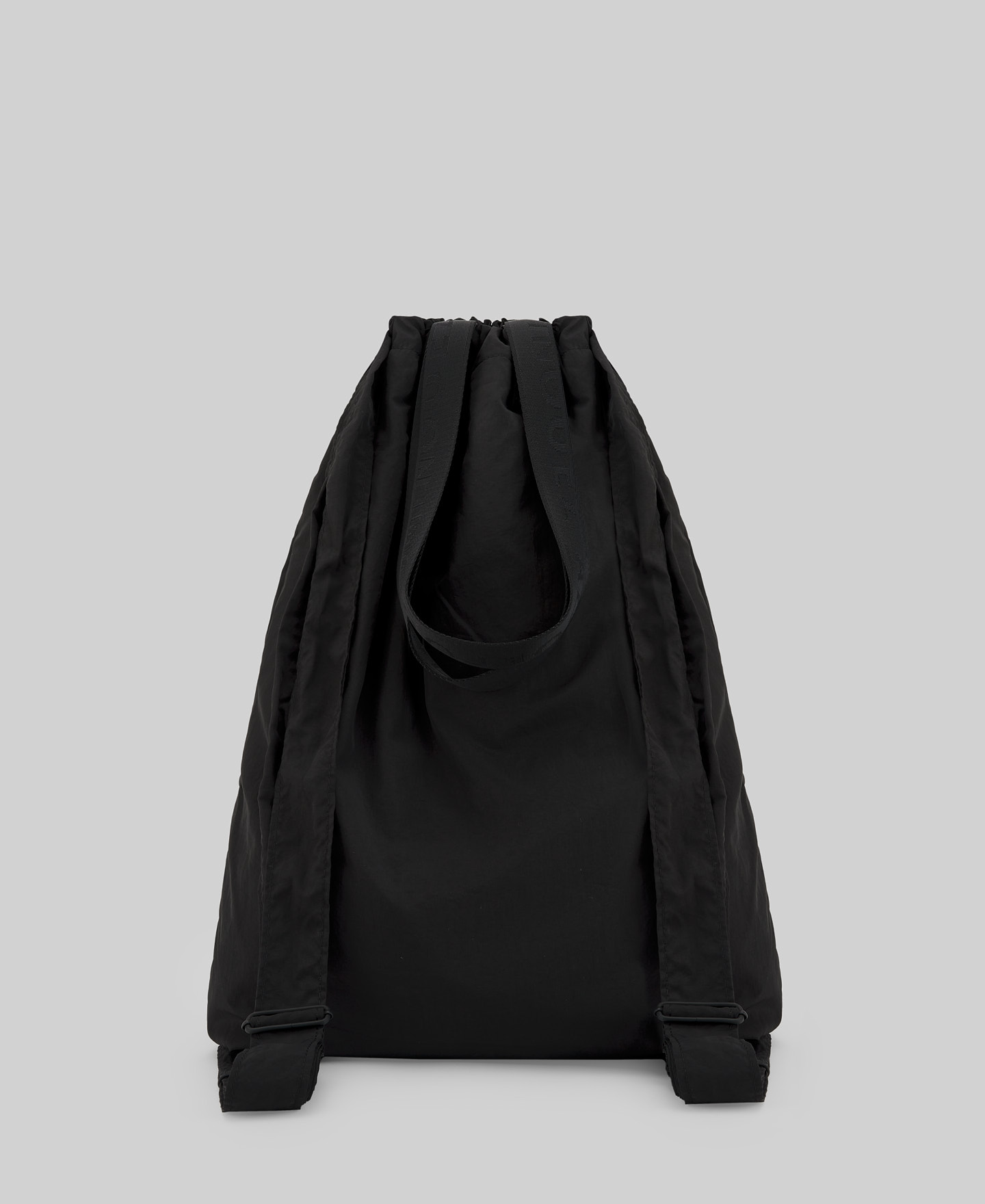 Black nylon shopper man image number 1